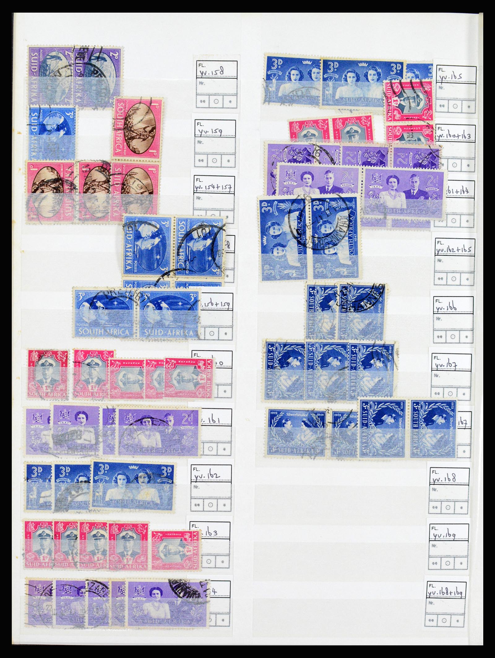 36743 012 - Postzegelverzameling 36743 Zuid Afrika en thuislanden 1910-1998.
