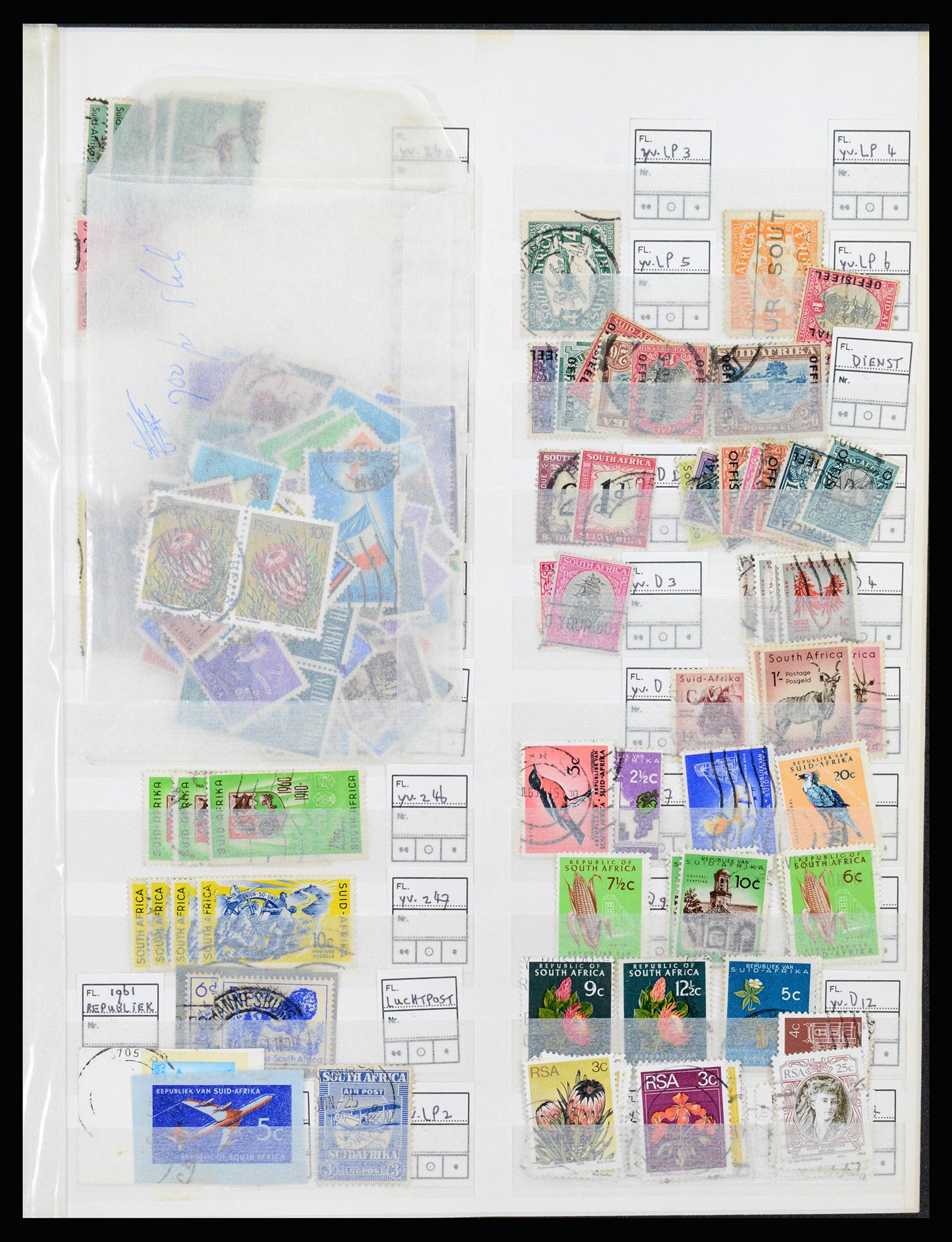 36743 017 - Postzegelverzameling 36743 Zuid Afrika en thuislanden 1910-1998.
