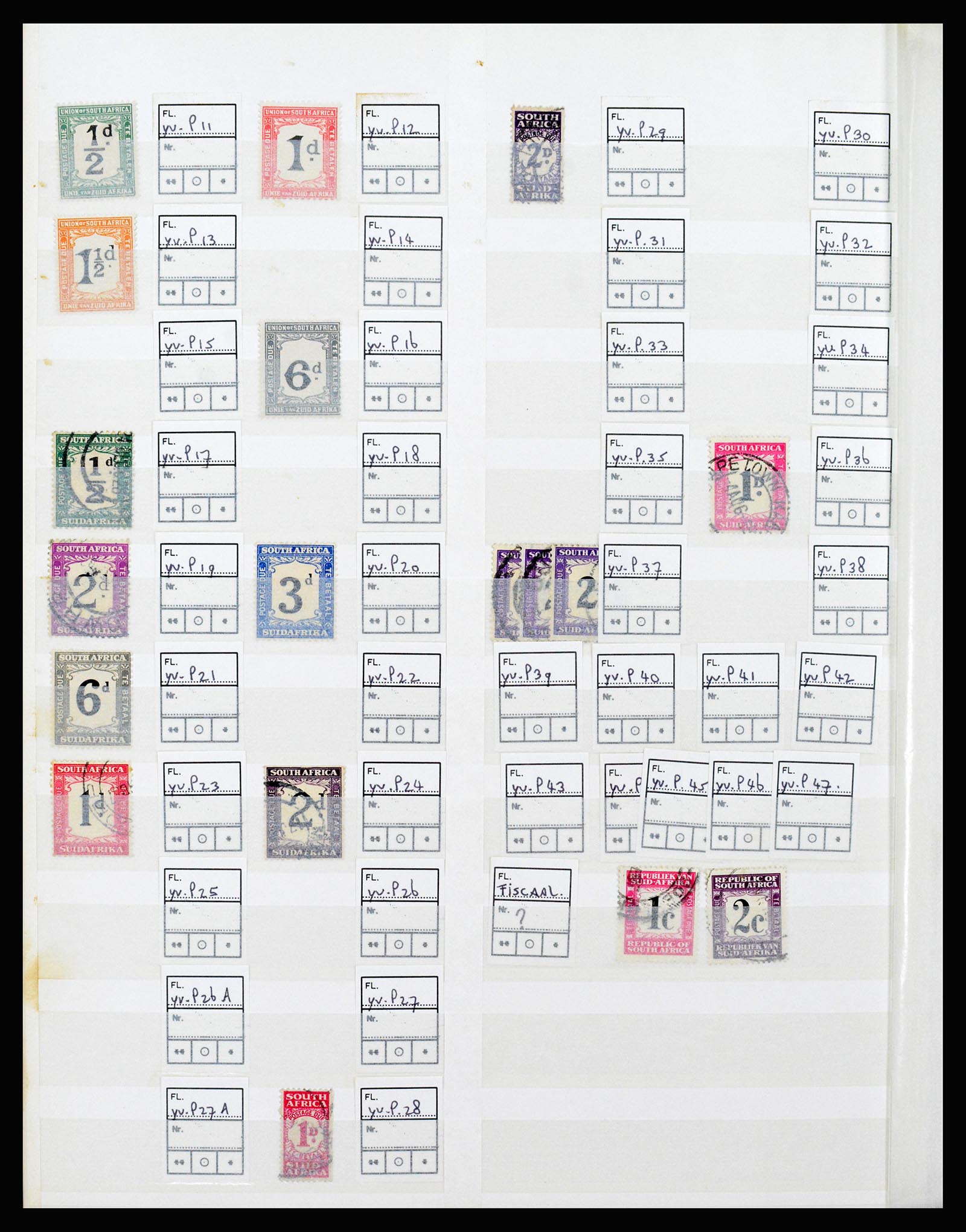 36743 019 - Postzegelverzameling 36743 Zuid Afrika en thuislanden 1910-1998.
