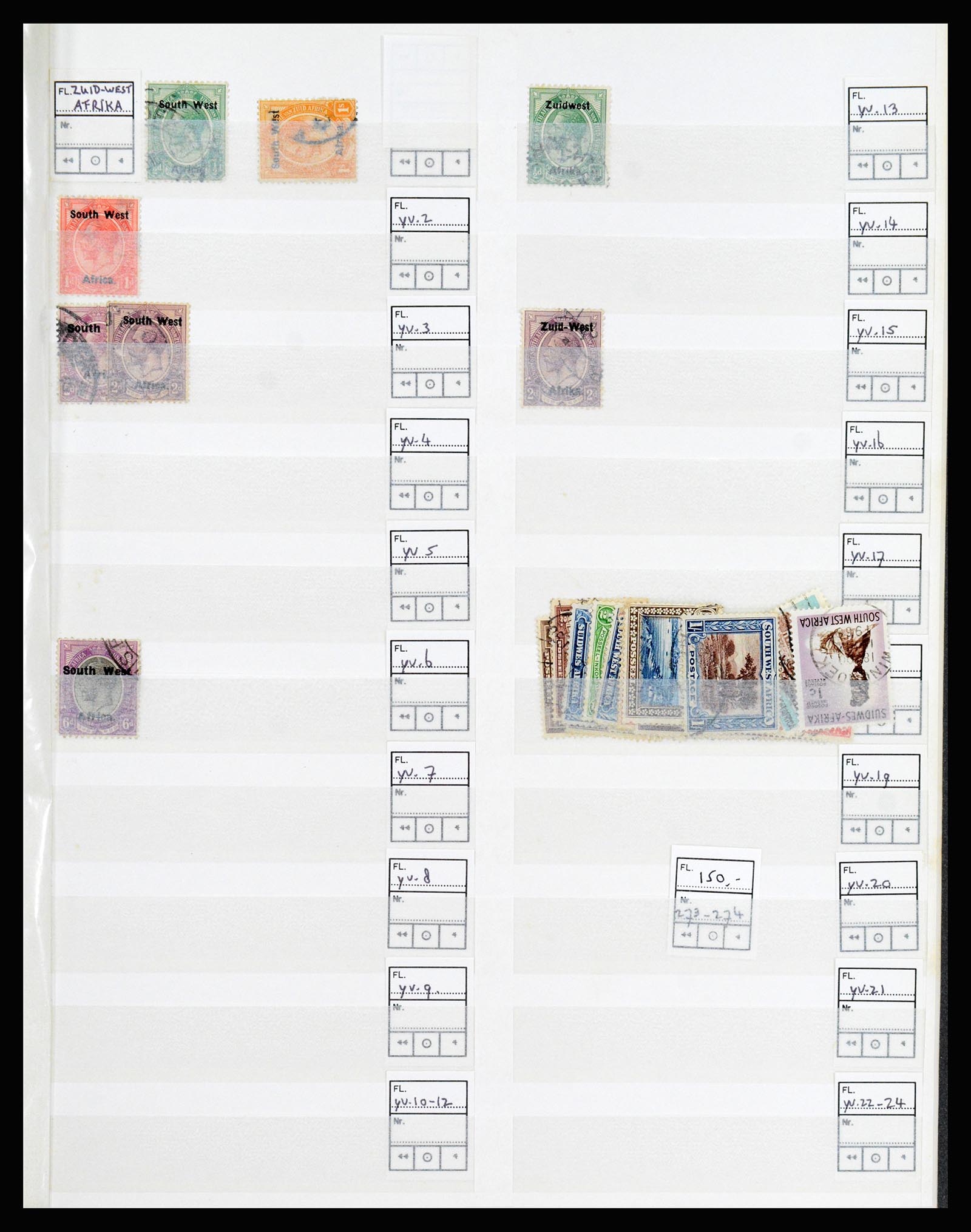36743 021 - Postzegelverzameling 36743 Zuid Afrika en thuislanden 1910-1998.