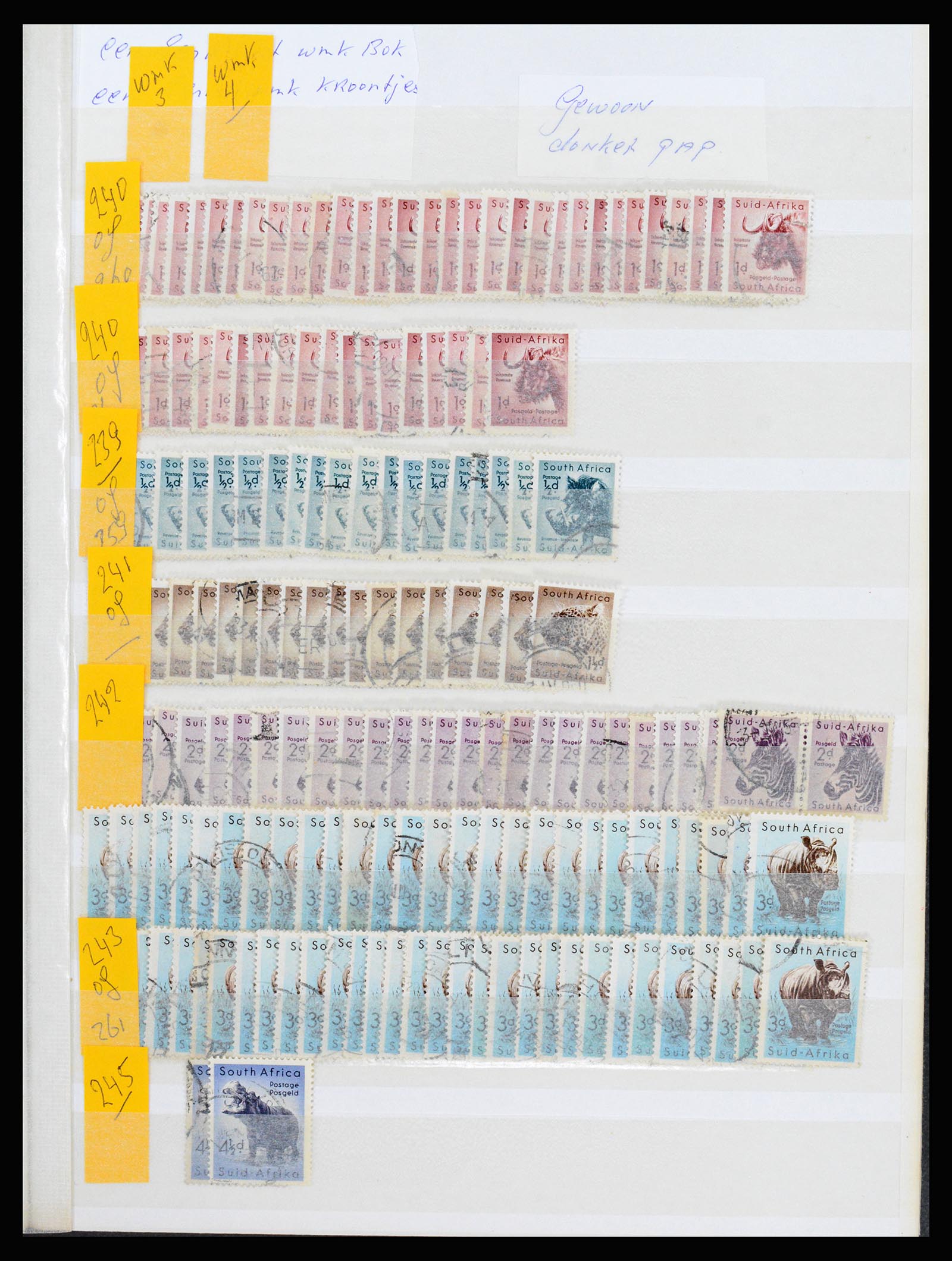 36743 038 - Postzegelverzameling 36743 Zuid Afrika en thuislanden 1910-1998.