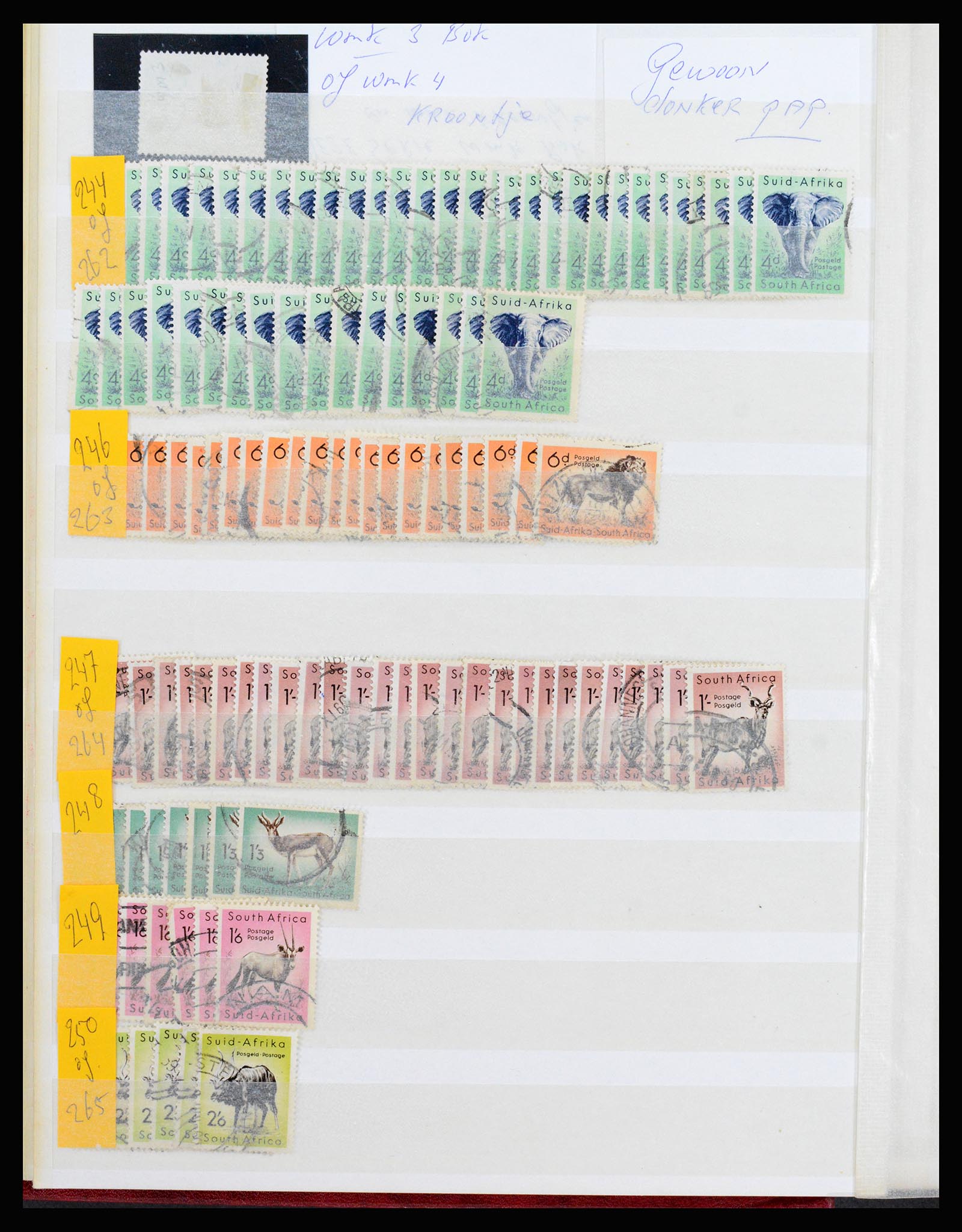 36743 039 - Postzegelverzameling 36743 Zuid Afrika en thuislanden 1910-1998.
