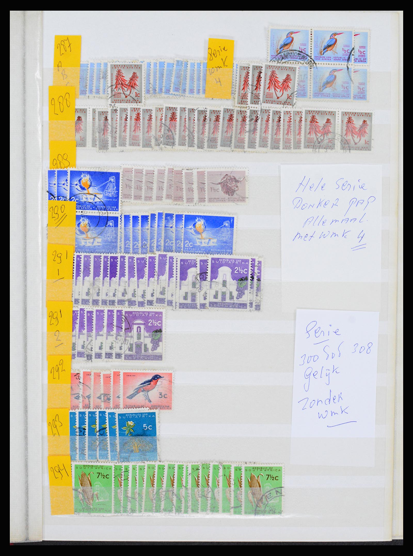 36743 044 - Postzegelverzameling 36743 Zuid Afrika en thuislanden 1910-1998.