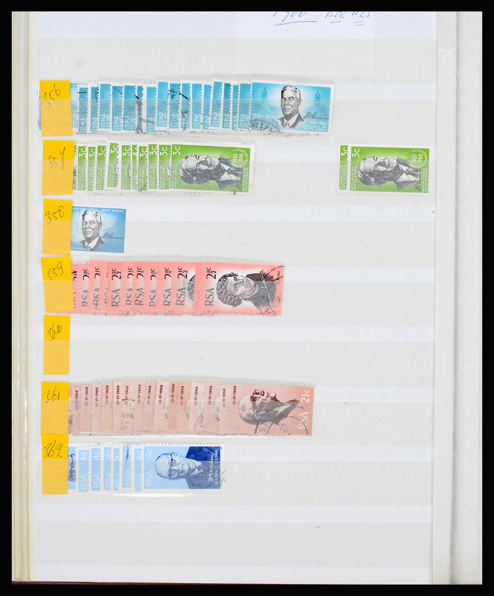 36743 052 - Postzegelverzameling 36743 Zuid Afrika en thuislanden 1910-1998.