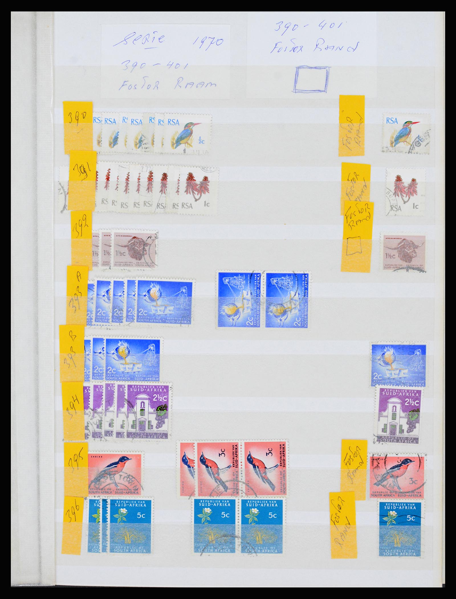 36743 057 - Postzegelverzameling 36743 Zuid Afrika en thuislanden 1910-1998.