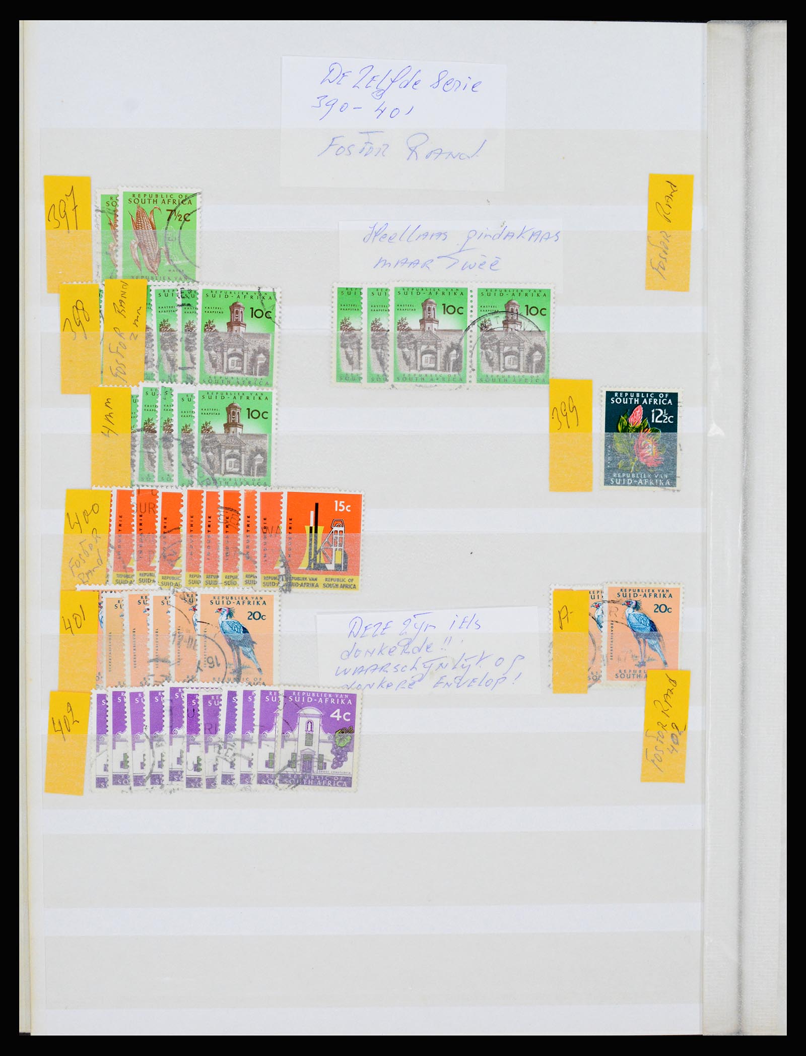 36743 058 - Postzegelverzameling 36743 Zuid Afrika en thuislanden 1910-1998.