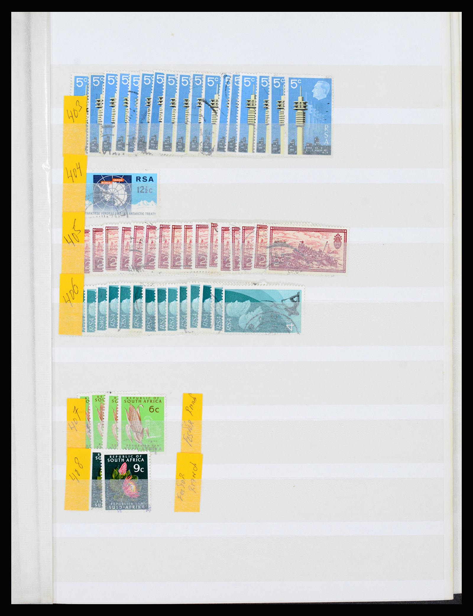 36743 059 - Postzegelverzameling 36743 Zuid Afrika en thuislanden 1910-1998.