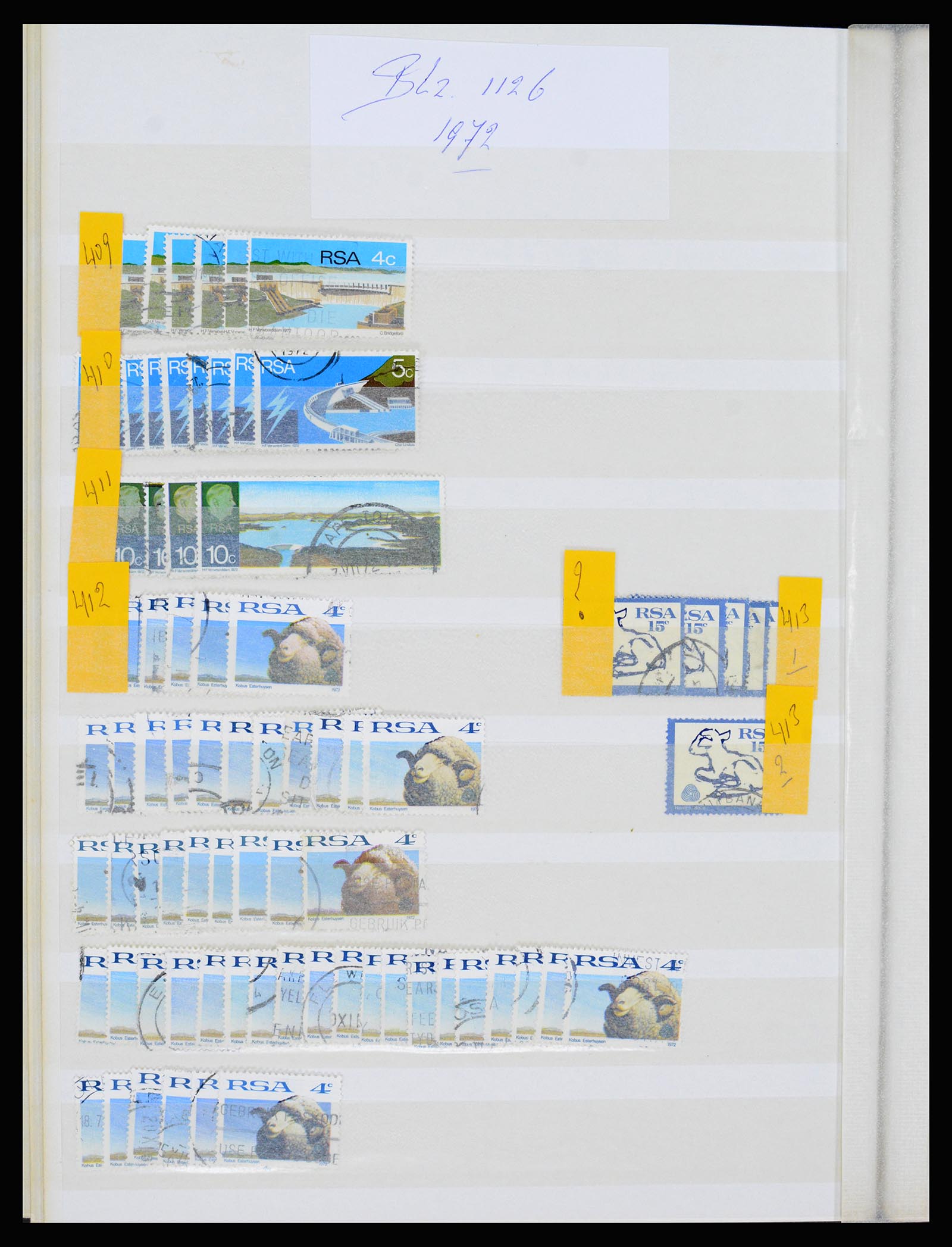 36743 060 - Postzegelverzameling 36743 Zuid Afrika en thuislanden 1910-1998.