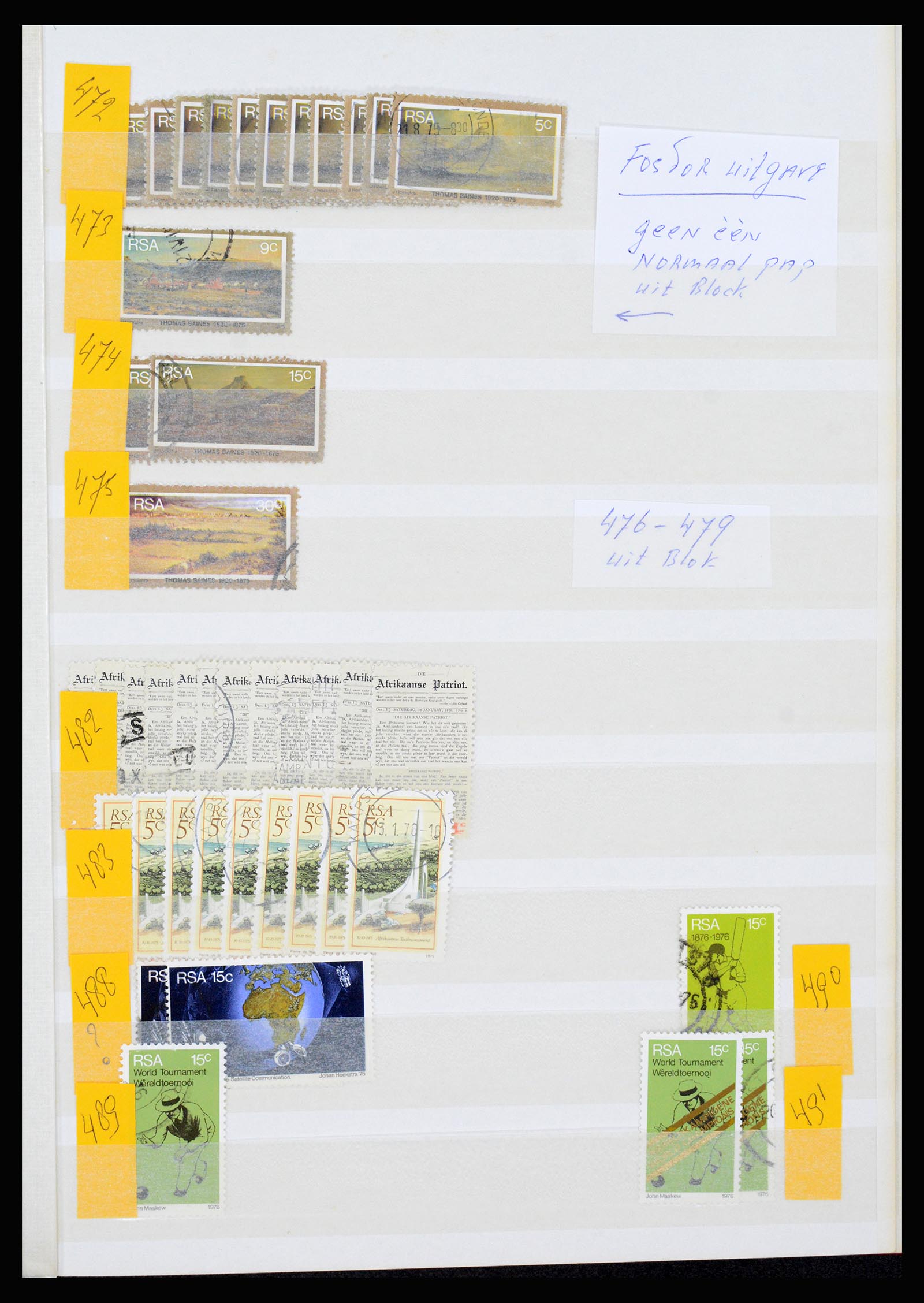 36743 071 - Postzegelverzameling 36743 Zuid Afrika en thuislanden 1910-1998.