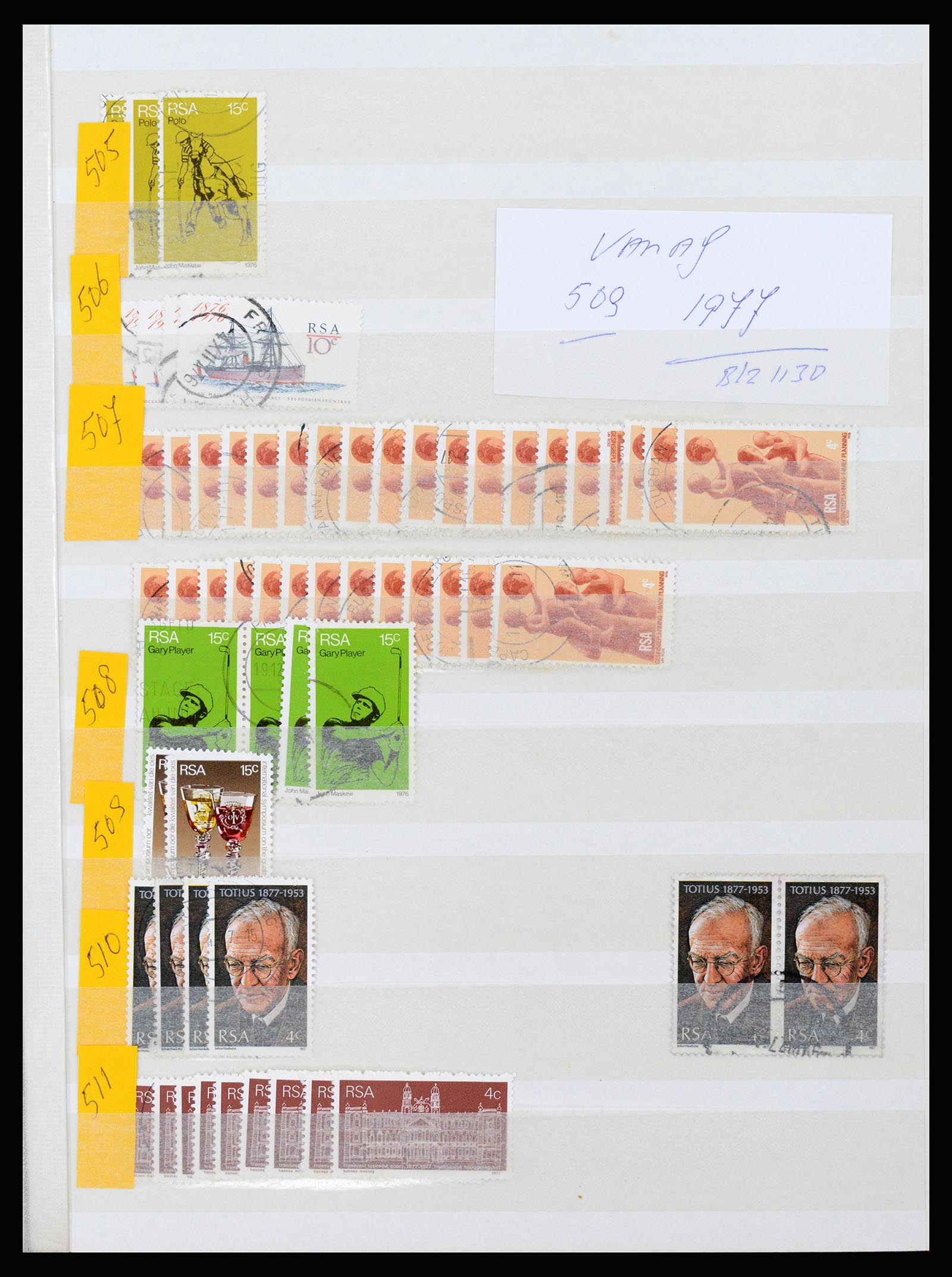 36743 073 - Postzegelverzameling 36743 Zuid Afrika en thuislanden 1910-1998.