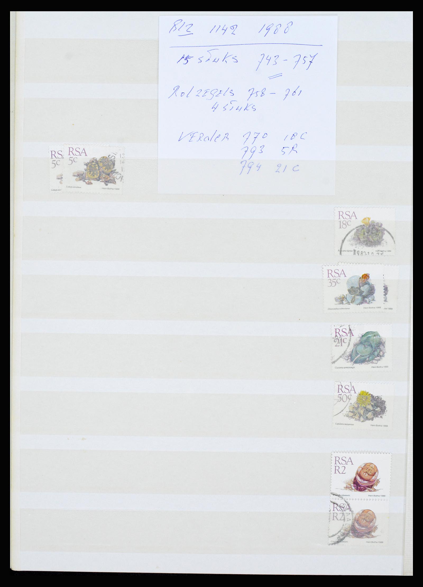 36743 096 - Postzegelverzameling 36743 Zuid Afrika en thuislanden 1910-1998.