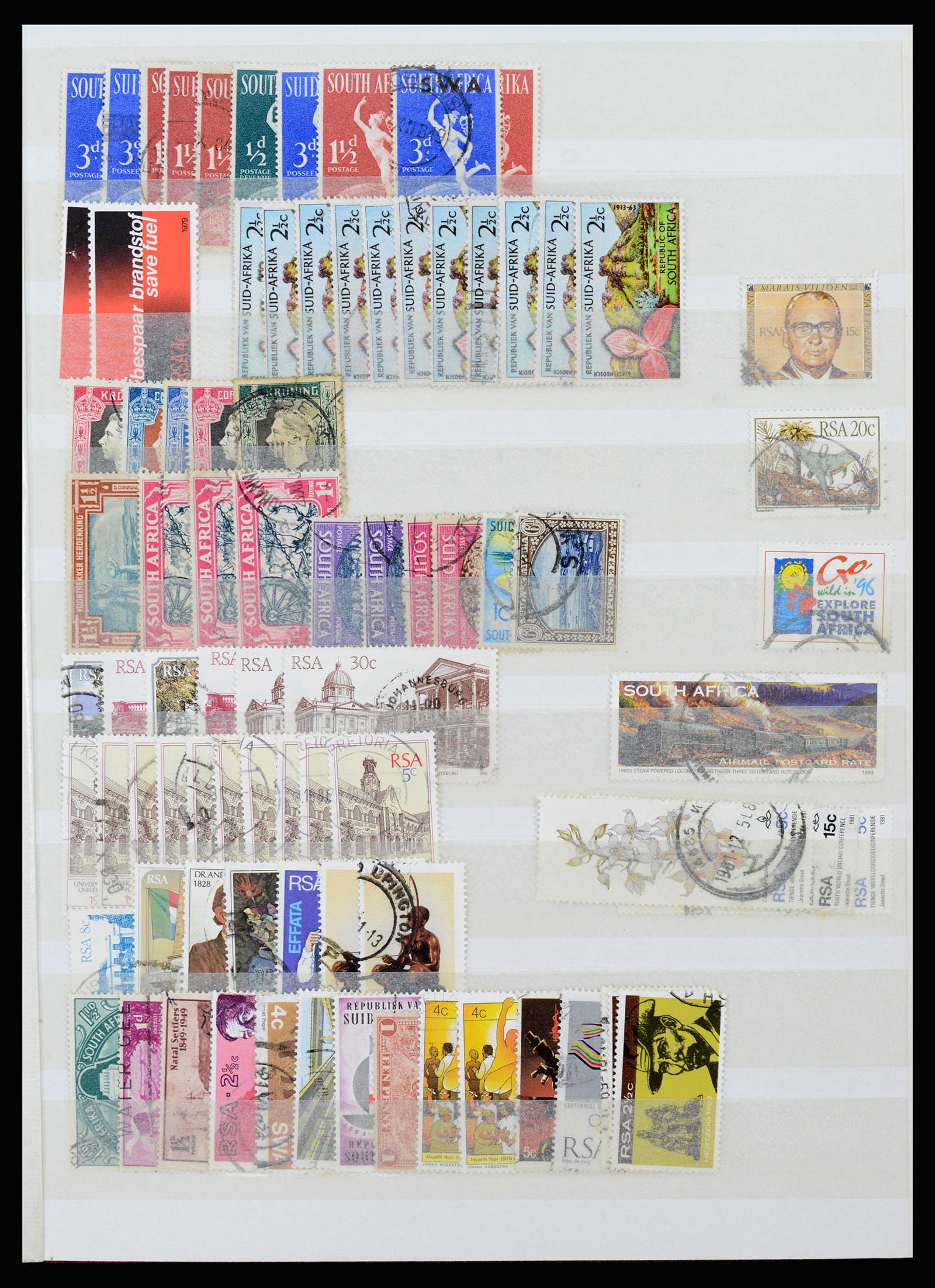 36743 097 - Postzegelverzameling 36743 Zuid Afrika en thuislanden 1910-1998.