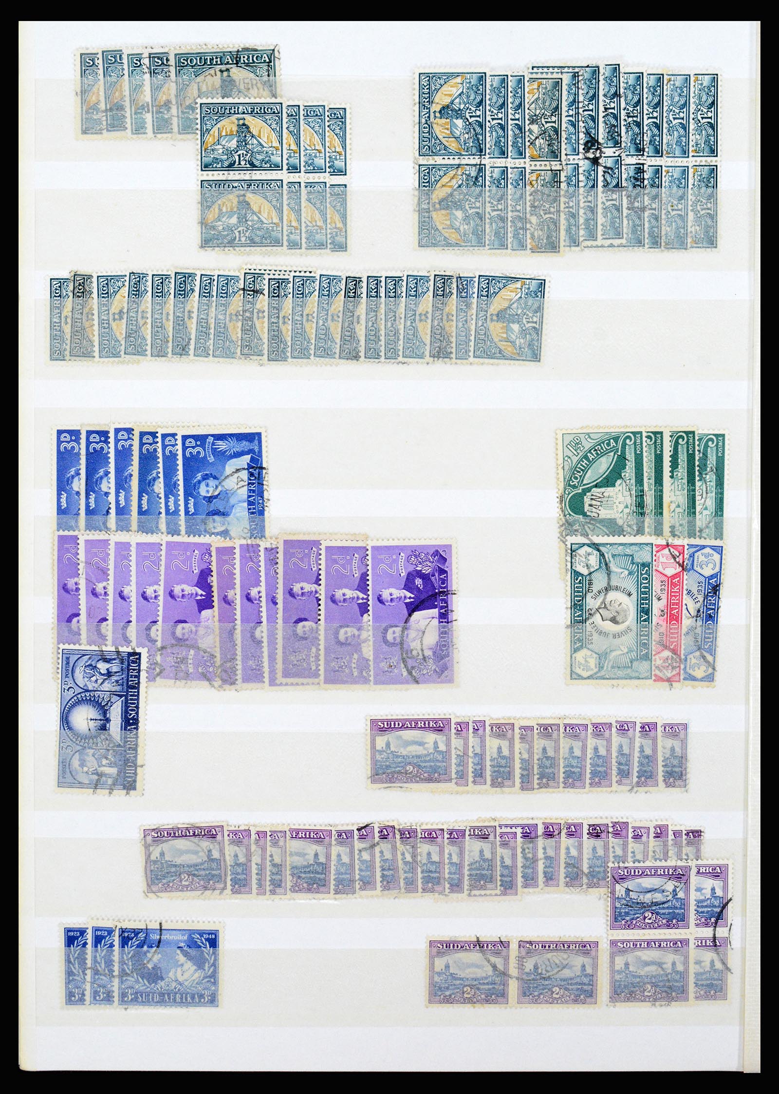 36743 098 - Postzegelverzameling 36743 Zuid Afrika en thuislanden 1910-1998.