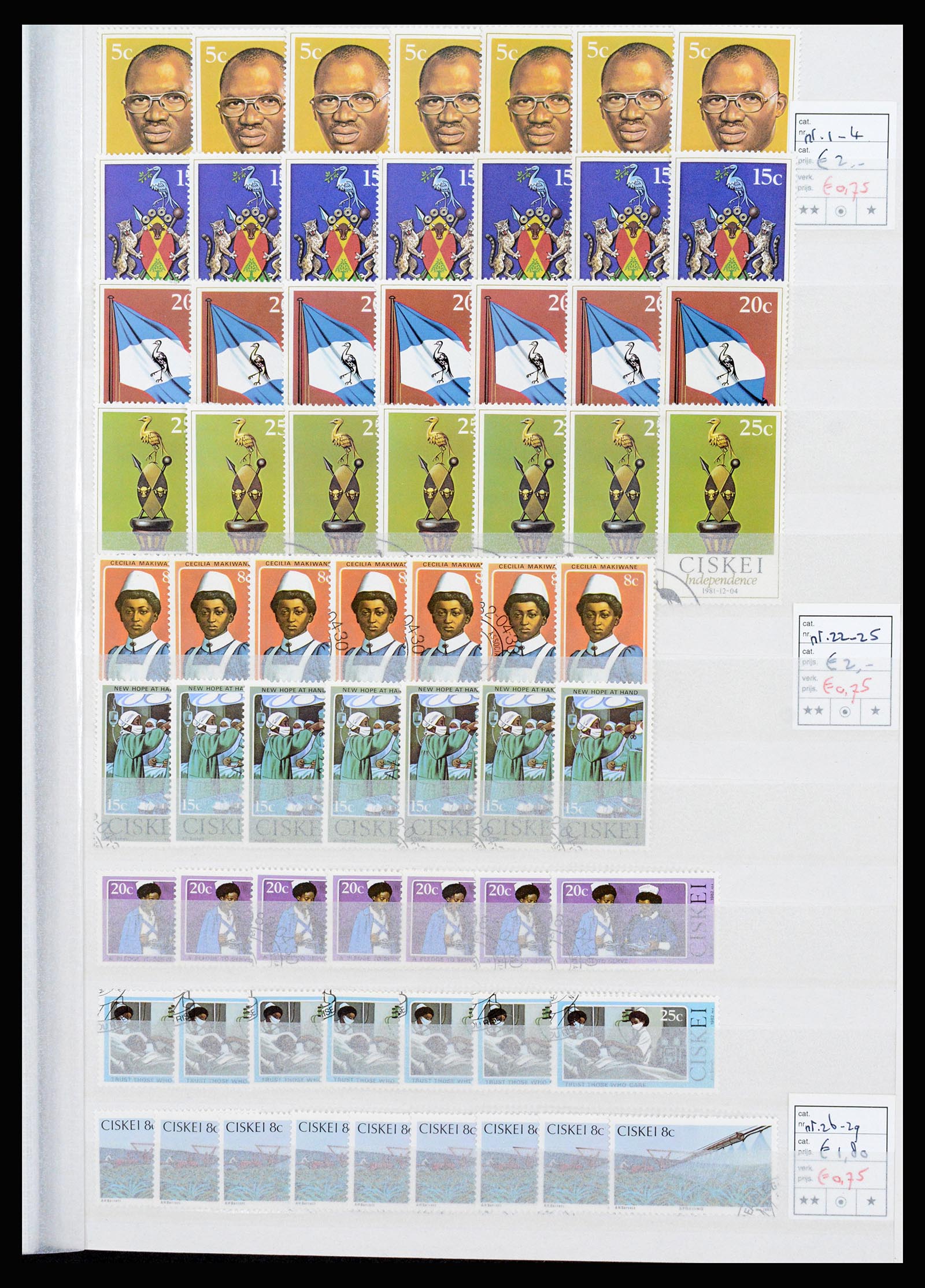 36743 267 - Postzegelverzameling 36743 Zuid Afrika en thuislanden 1910-1998.