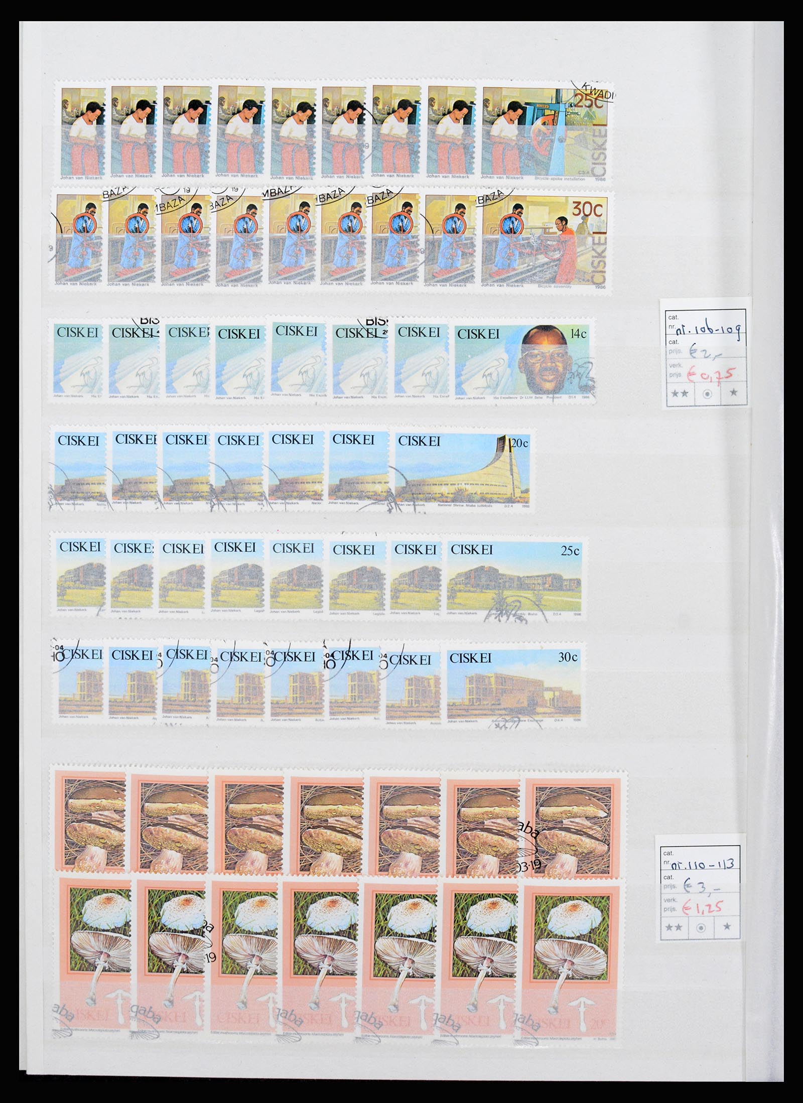36743 274 - Postzegelverzameling 36743 Zuid Afrika en thuislanden 1910-1998.