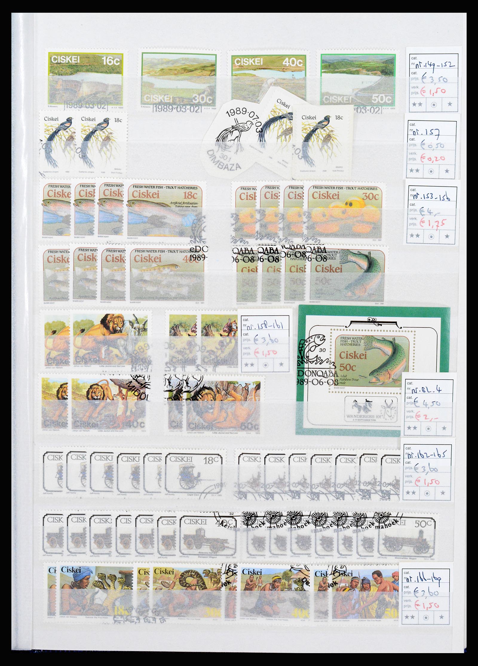 36743 277 - Postzegelverzameling 36743 Zuid Afrika en thuislanden 1910-1998.