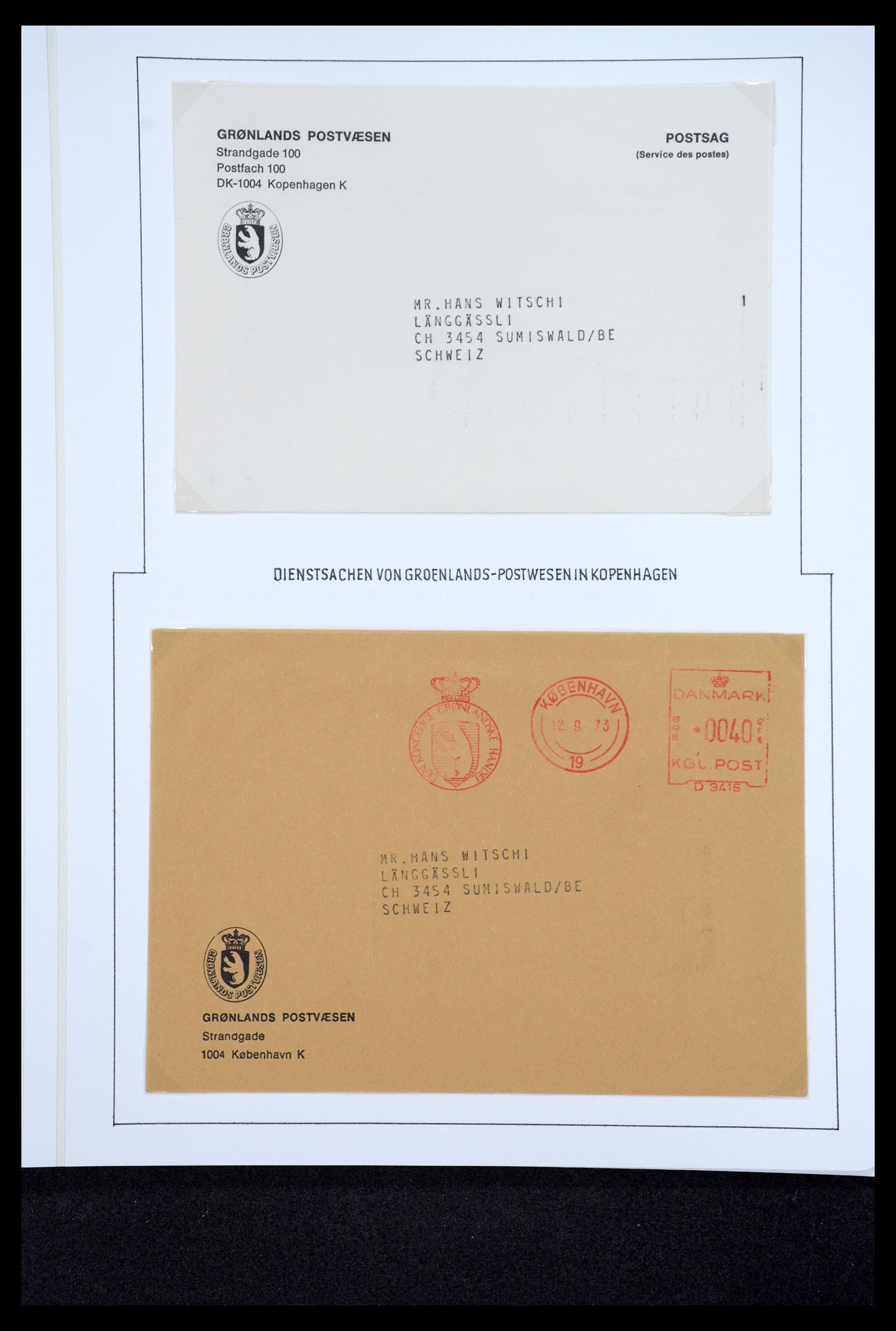 36748 025 - Postzegelverzameling 36748 Groenland pakke-porto 1905-1930.