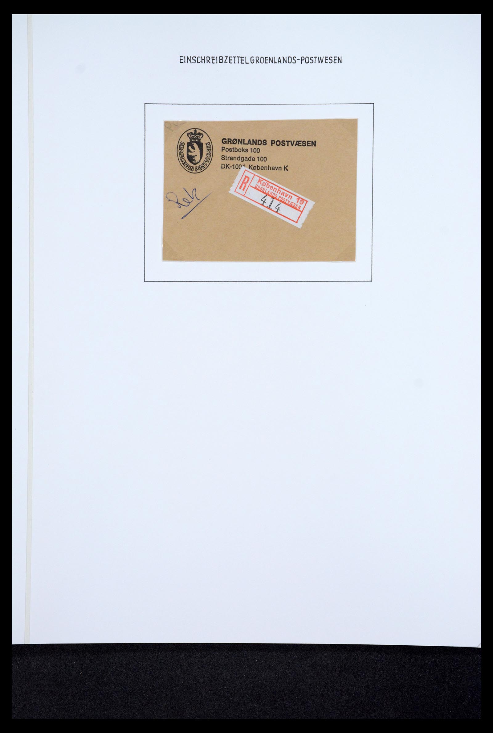 36748 028 - Postzegelverzameling 36748 Groenland pakke-porto 1905-1930.