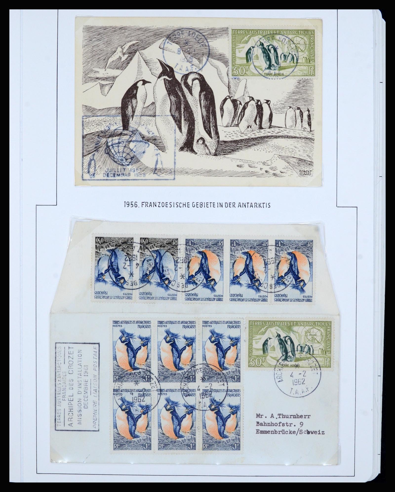 36751 002 - Postzegelverzameling 36751 Frans Antarctica 1955-1984.