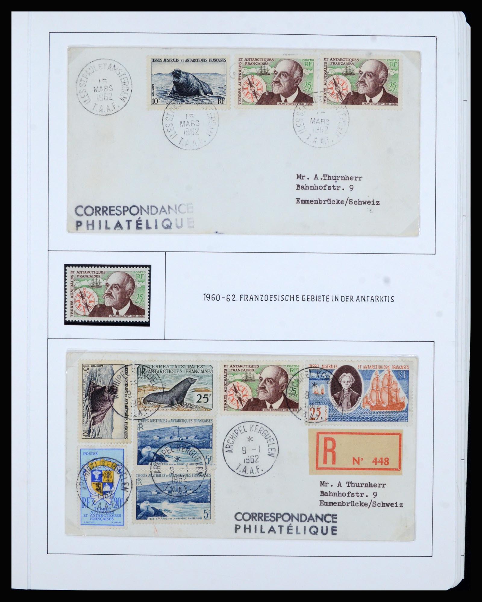 36751 009 - Postzegelverzameling 36751 Frans Antarctica 1955-1984.