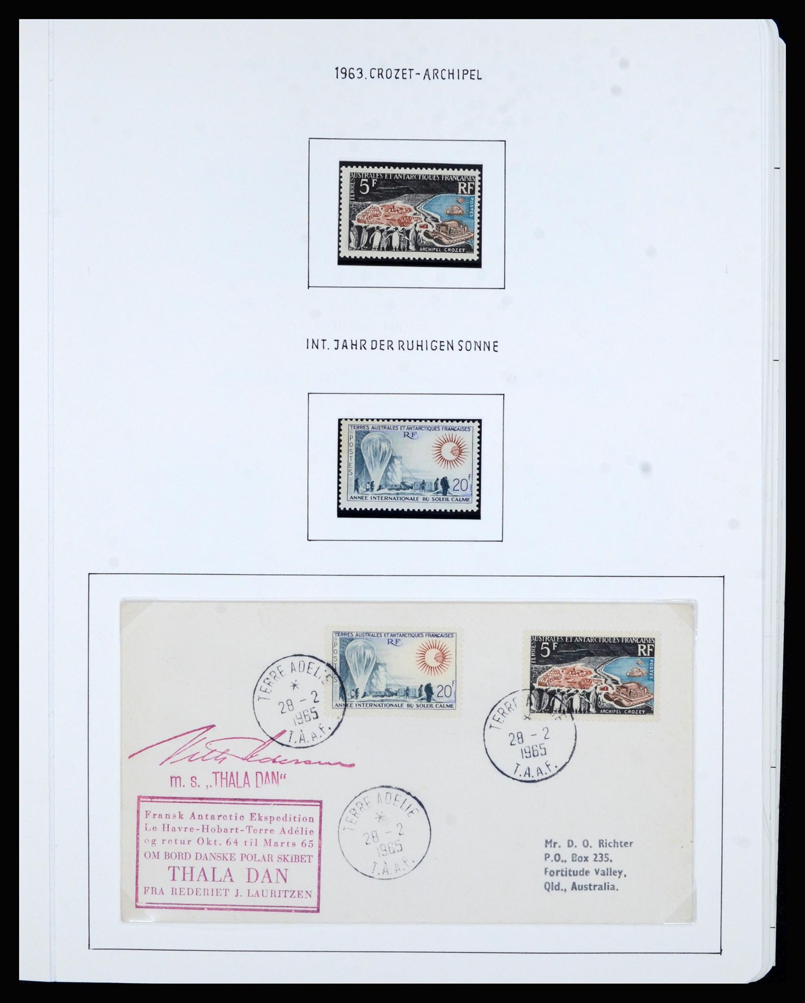 36751 013 - Postzegelverzameling 36751 Frans Antarctica 1955-1984.