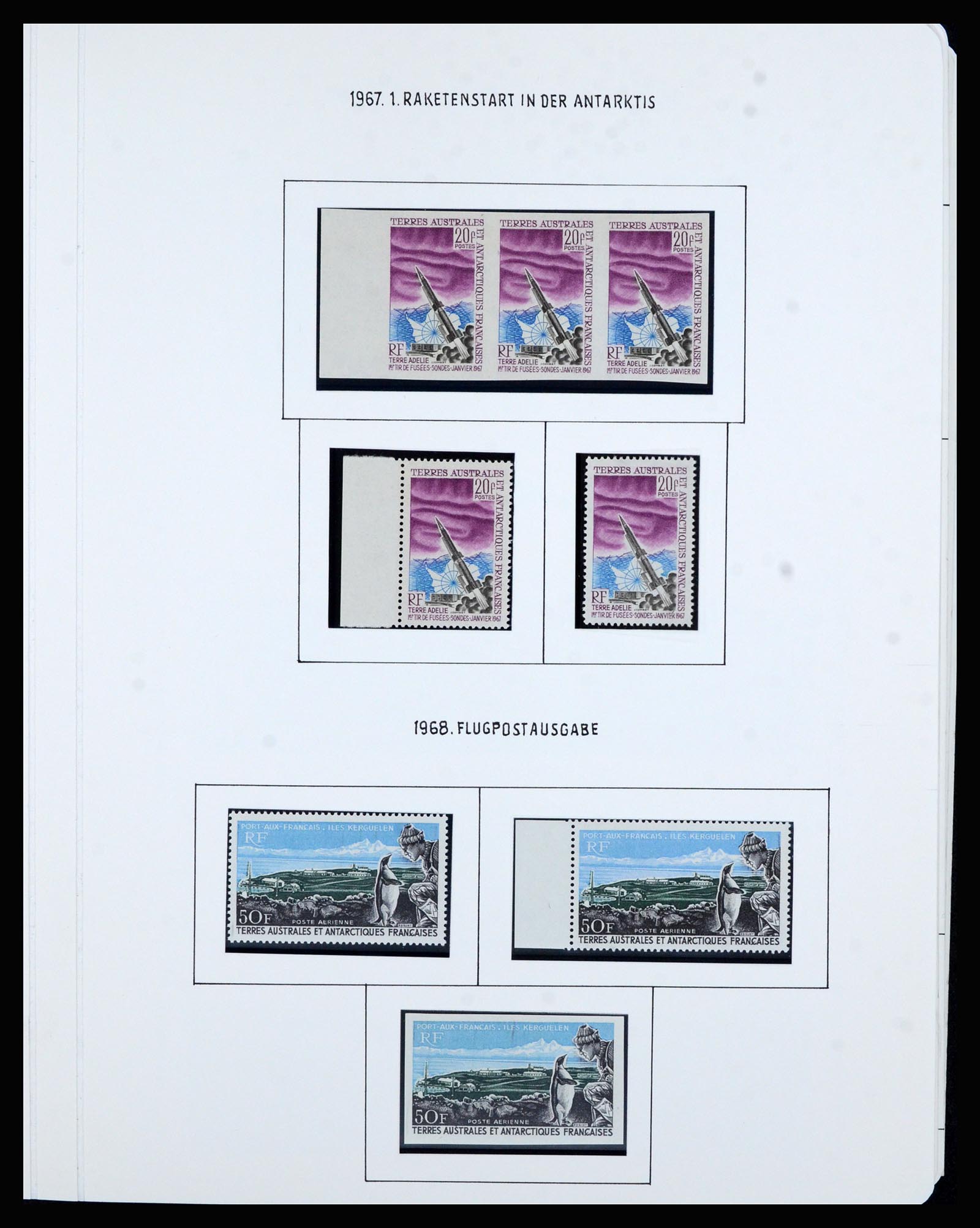 36751 019 - Postzegelverzameling 36751 Frans Antarctica 1955-1984.