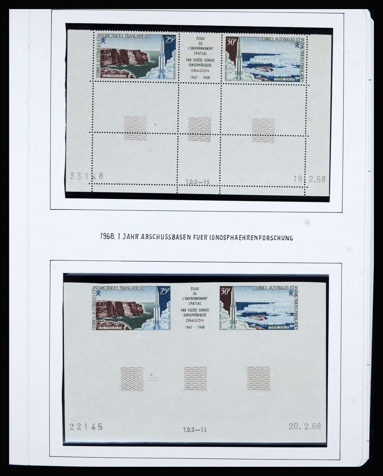 36751 021 - Postzegelverzameling 36751 Frans Antarctica 1955-1984.