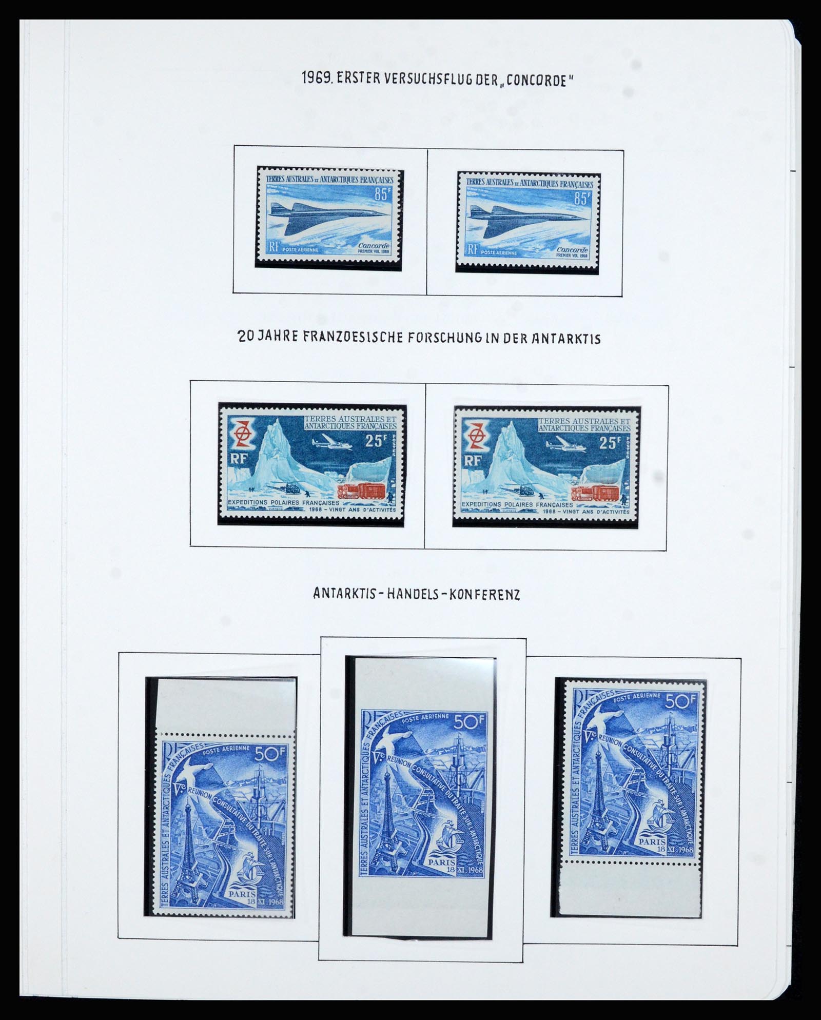 36751 024 - Postzegelverzameling 36751 Frans Antarctica 1955-1984.