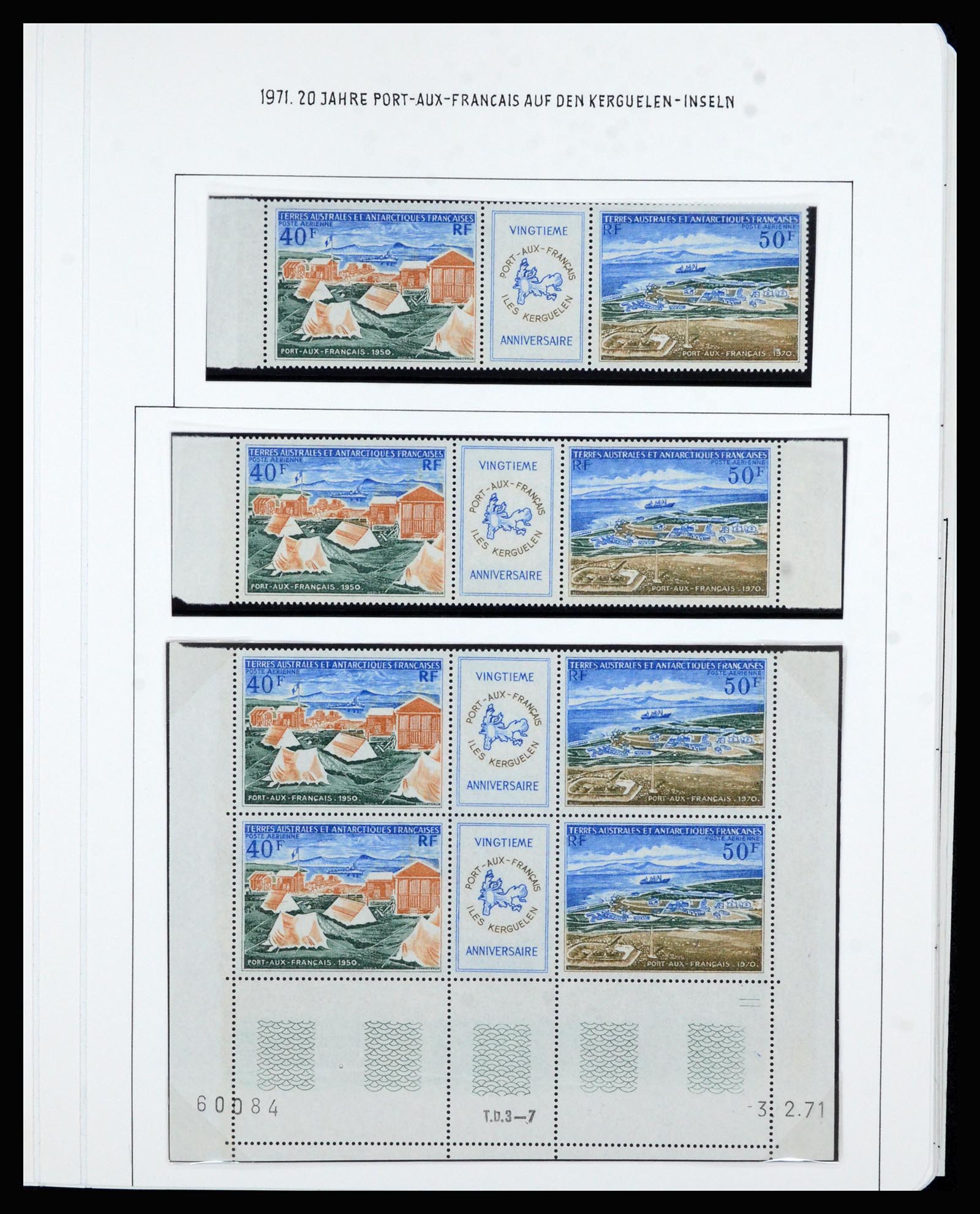 36751 030 - Postzegelverzameling 36751 Frans Antarctica 1955-1984.