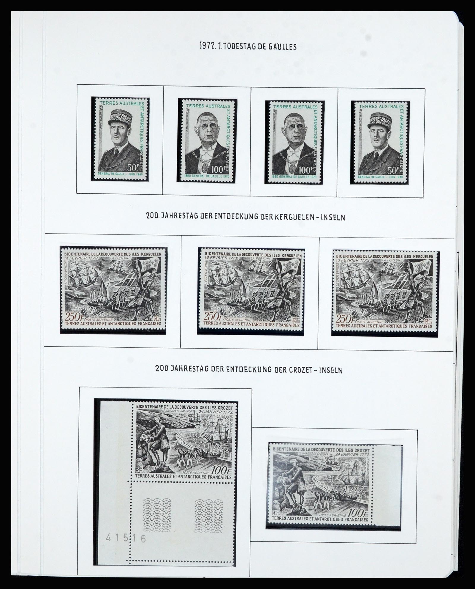 36751 032 - Postzegelverzameling 36751 Frans Antarctica 1955-1984.