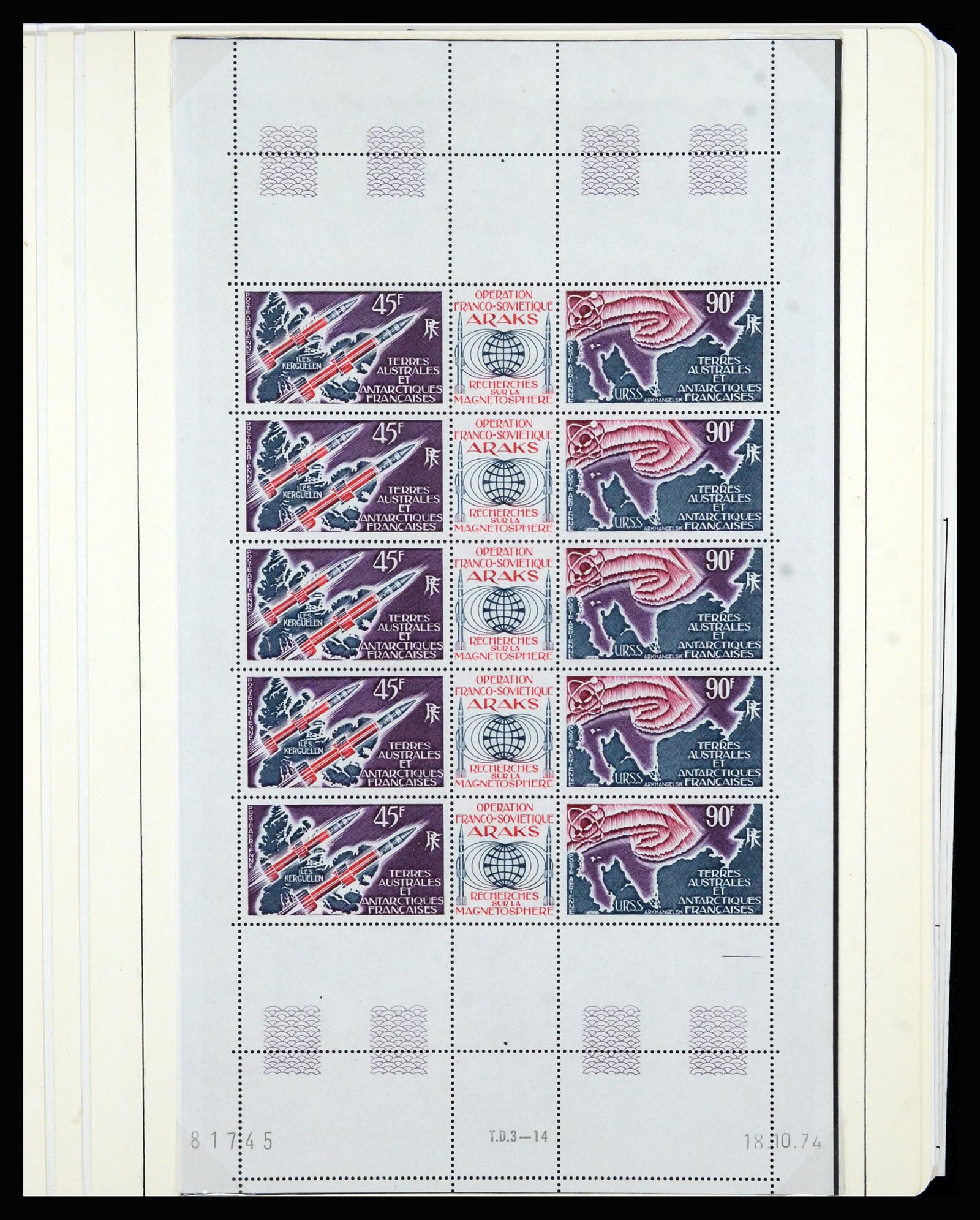 36751 038 - Postzegelverzameling 36751 Frans Antarctica 1955-1984.