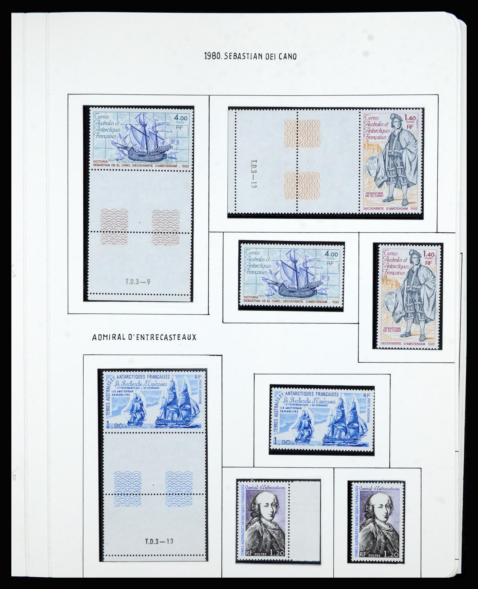 36751 051 - Postzegelverzameling 36751 Frans Antarctica 1955-1984.