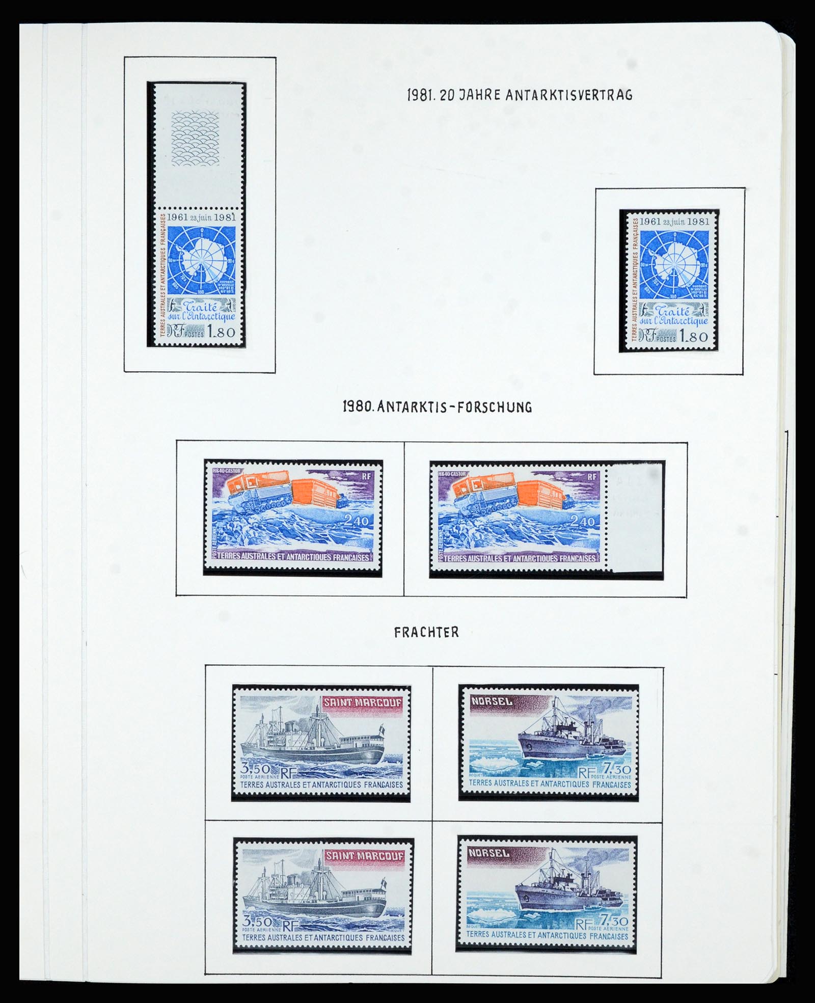 36751 055 - Postzegelverzameling 36751 Frans Antarctica 1955-1984.