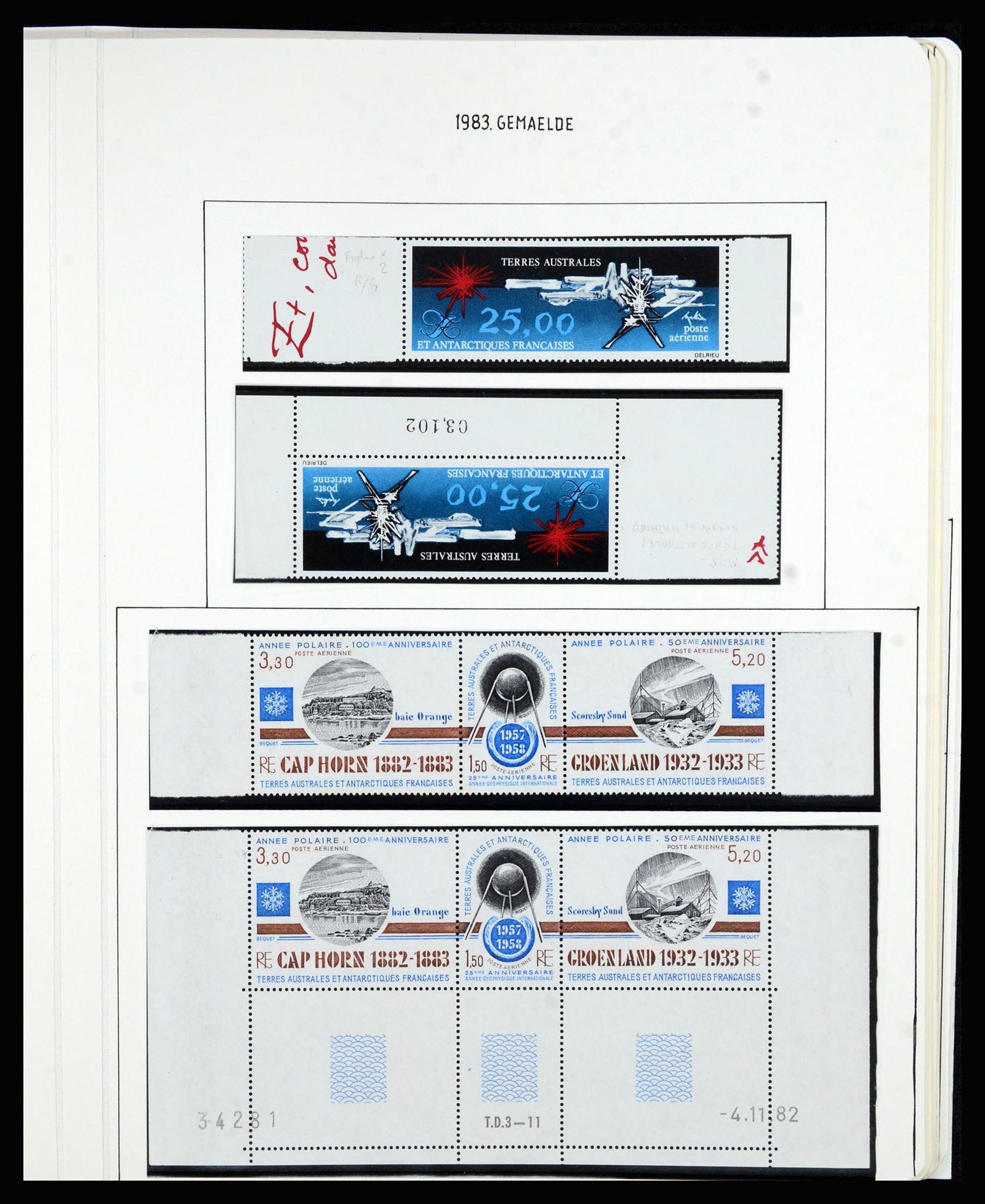 36751 069 - Postzegelverzameling 36751 Frans Antarctica 1955-1984.