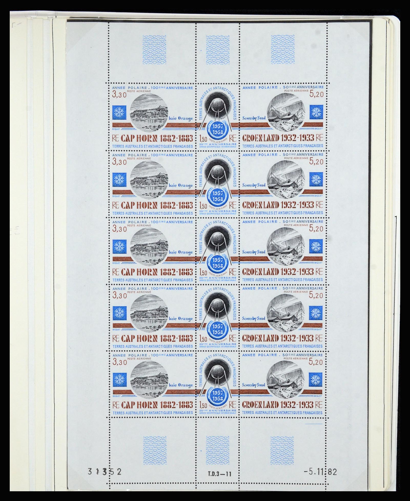 36751 070 - Postzegelverzameling 36751 Frans Antarctica 1955-1984.