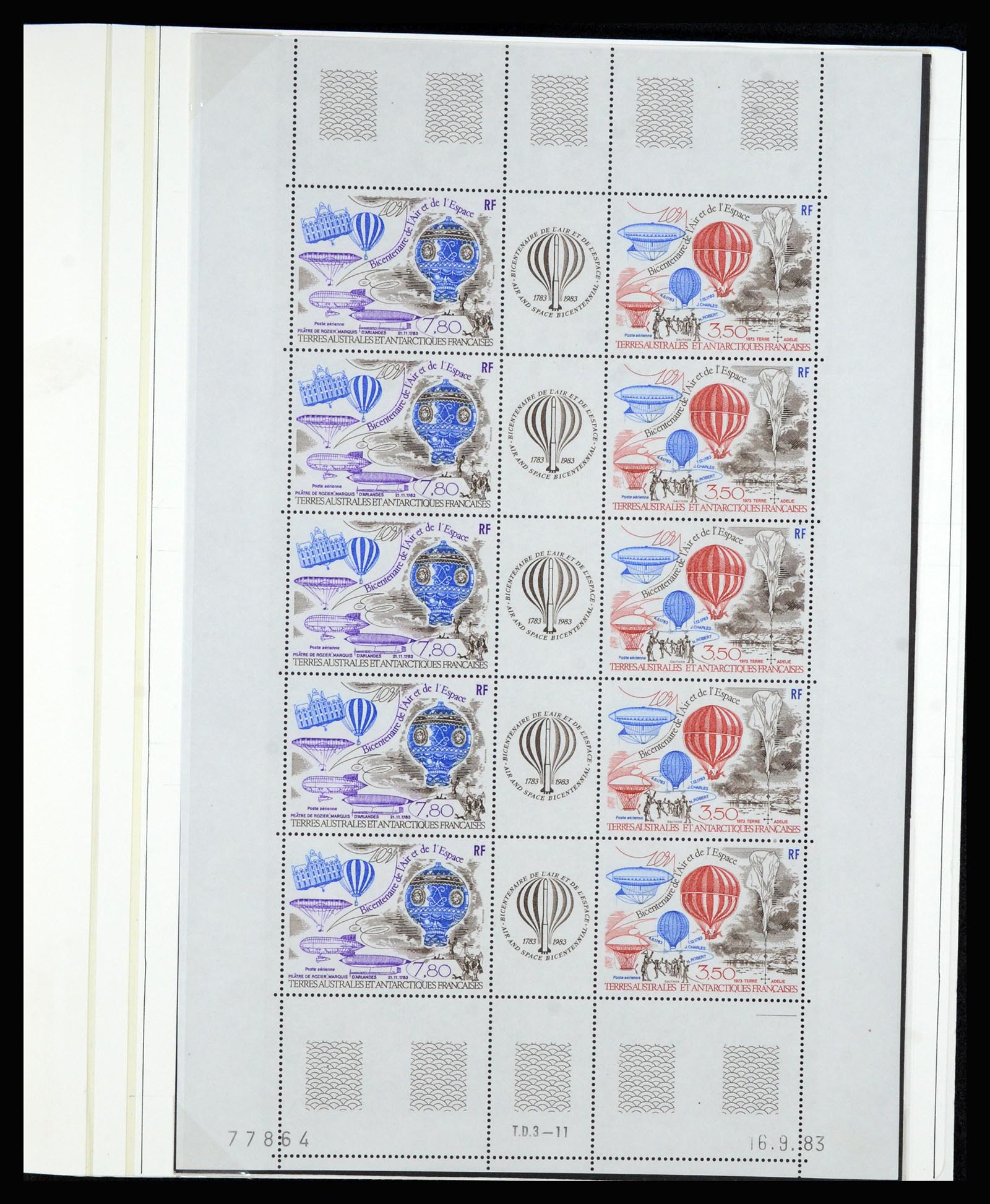 36751 078 - Postzegelverzameling 36751 Frans Antarctica 1955-1984.