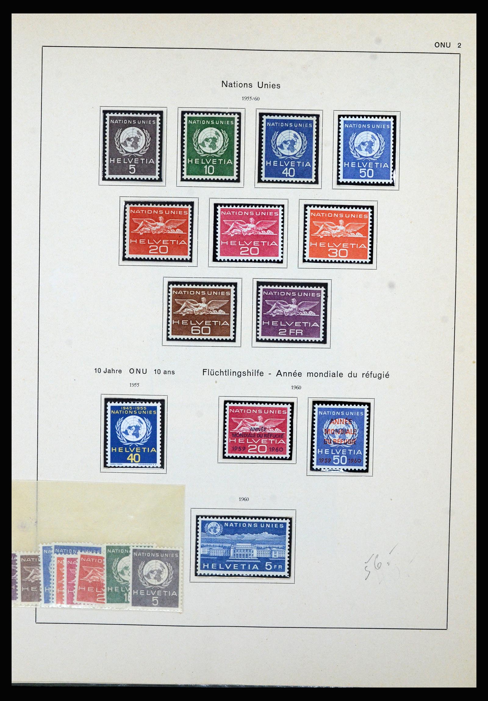 36754 014 - Postzegelverzameling 36754 Zwitserland dienst 1938-1975.