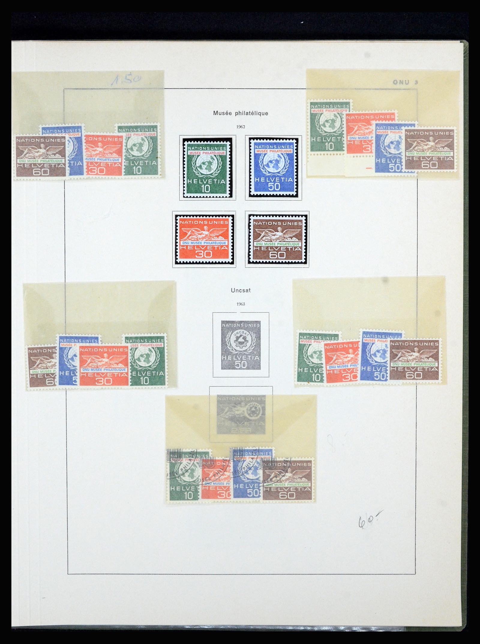 36754 020 - Postzegelverzameling 36754 Zwitserland dienst 1938-1975.