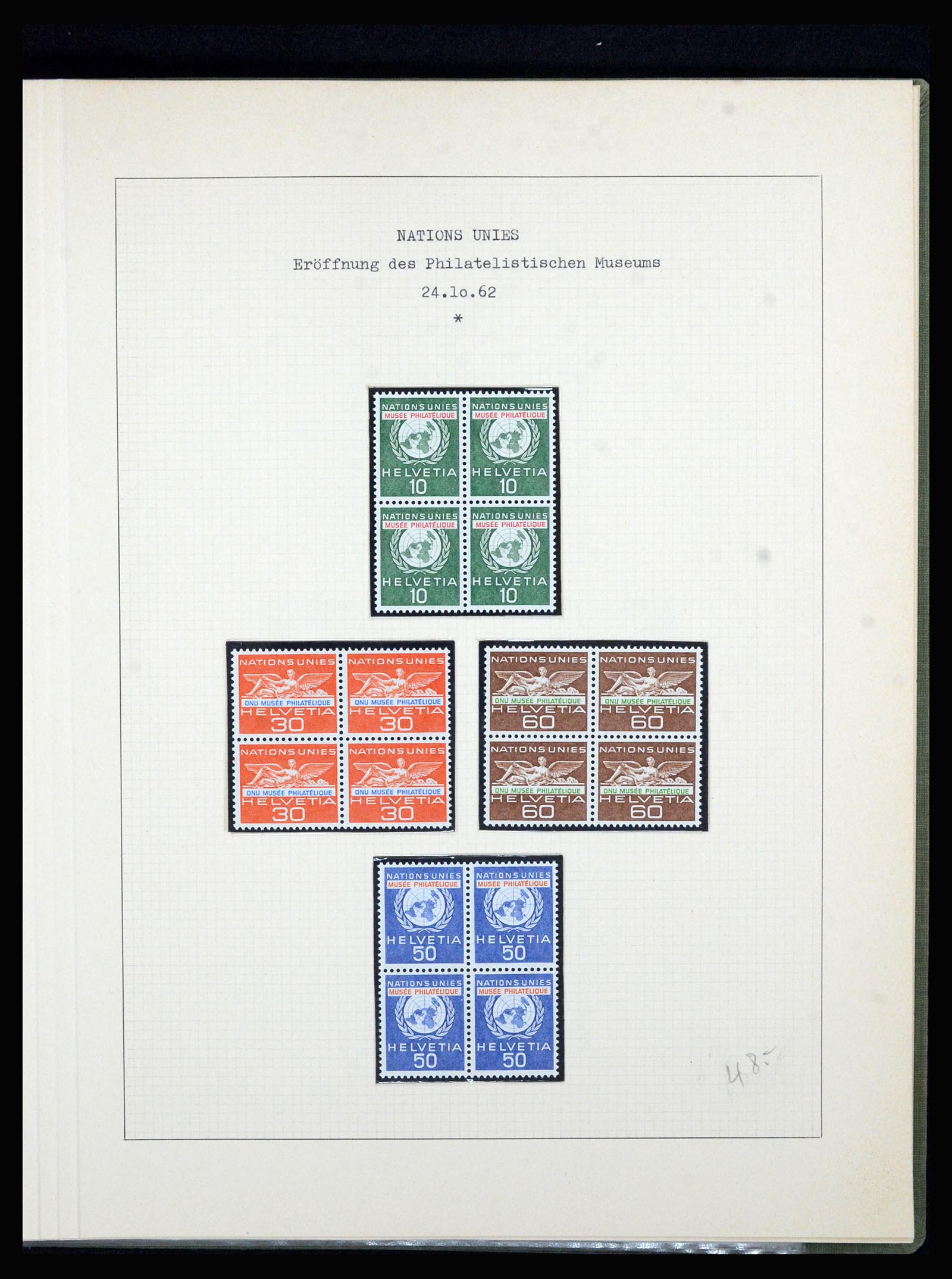 36754 021 - Postzegelverzameling 36754 Zwitserland dienst 1938-1975.