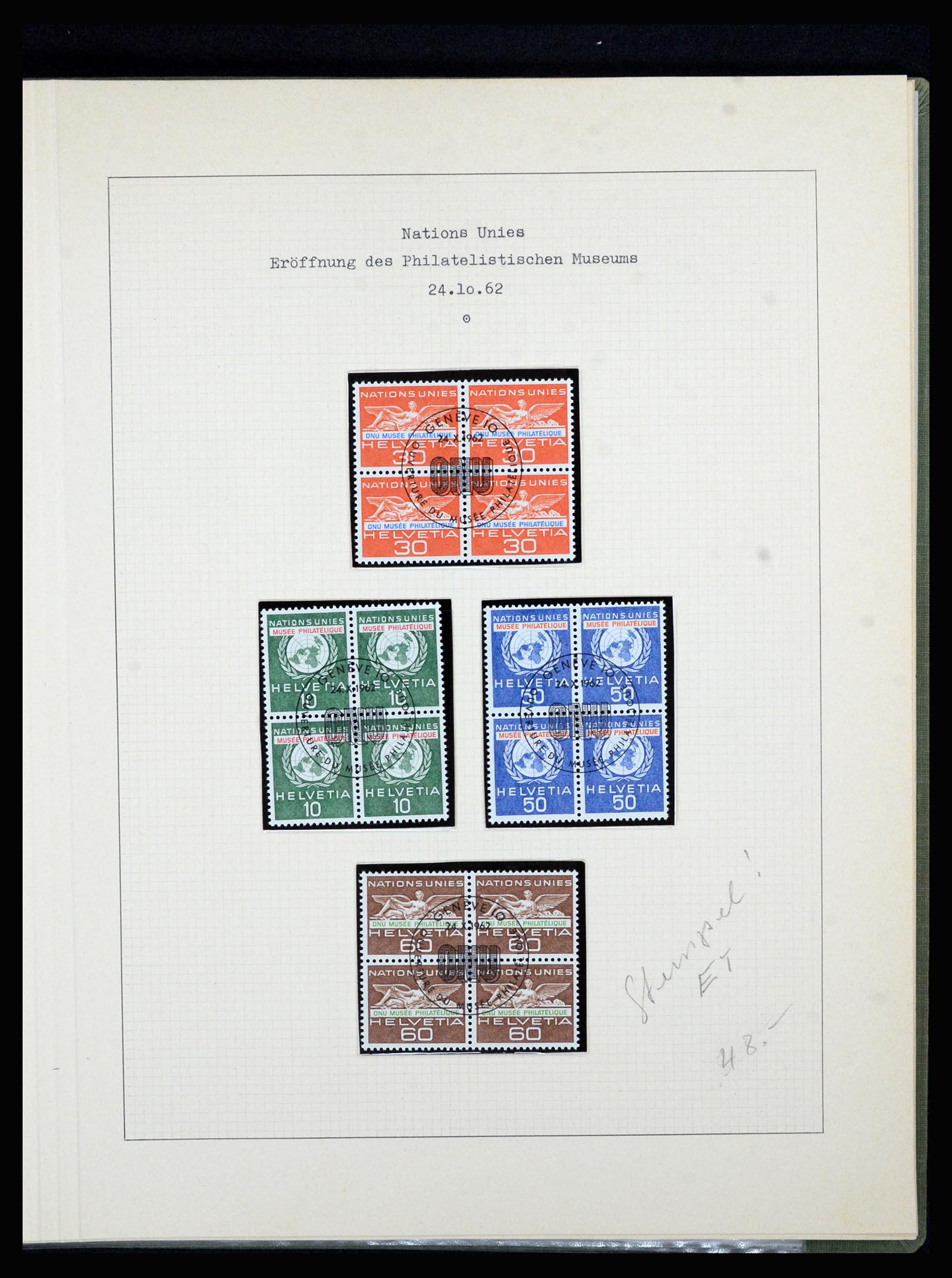 36754 022 - Postzegelverzameling 36754 Zwitserland dienst 1938-1975.