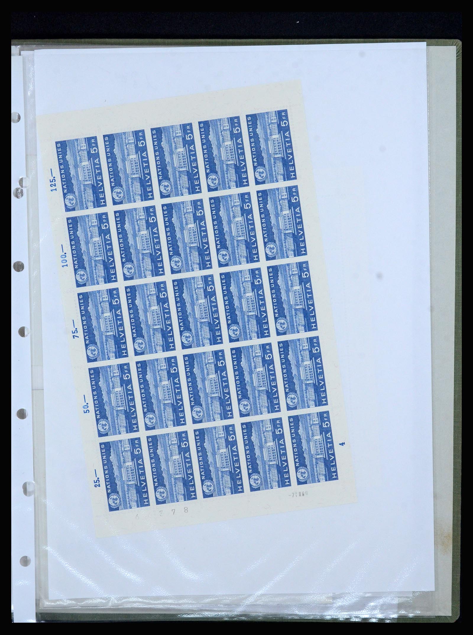 36754 031 - Postzegelverzameling 36754 Zwitserland dienst 1938-1975.