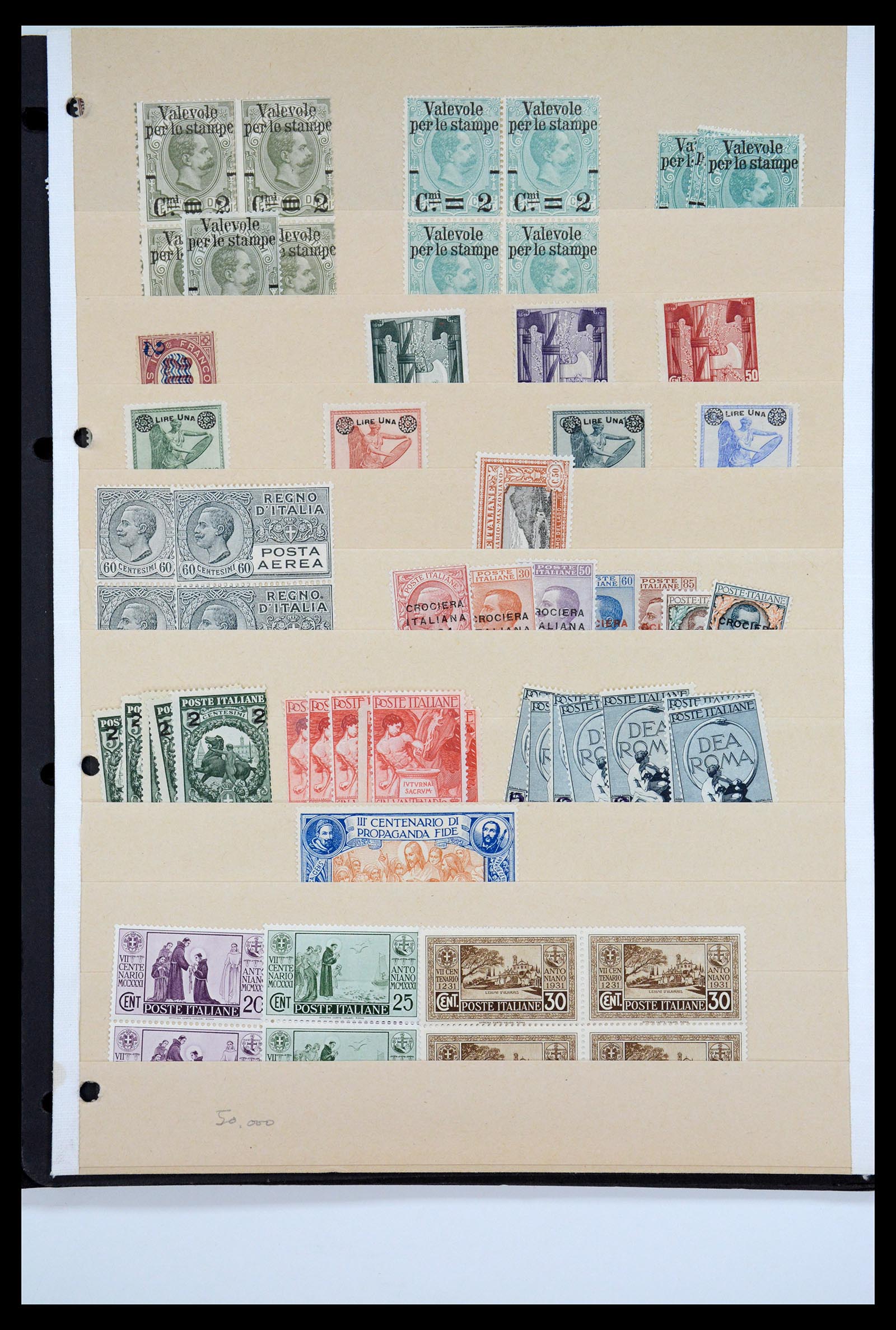 36760 005 - Postzegelverzameling 36760 Italië 1861-1970
