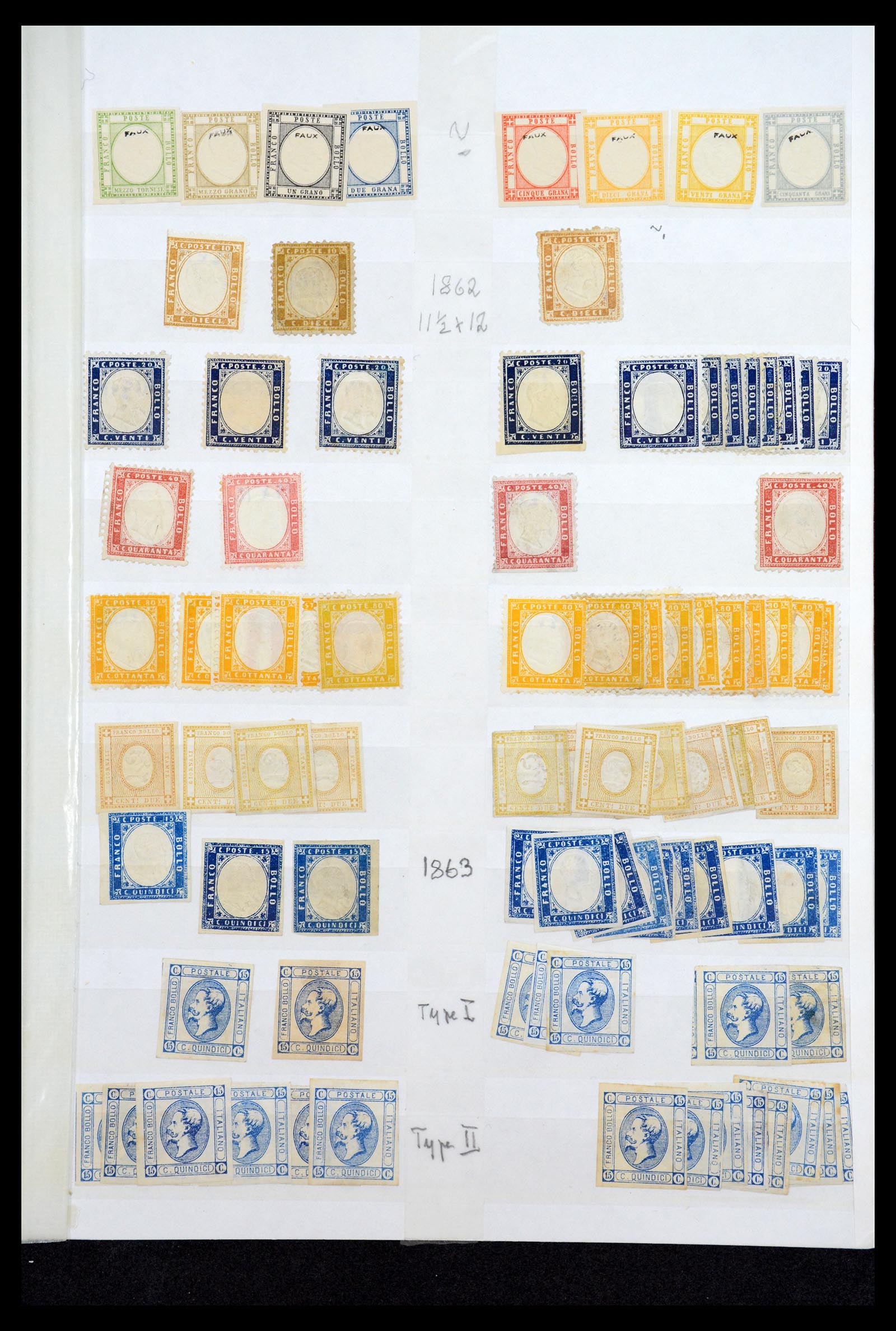 36760 044 - Postzegelverzameling 36760 Italië 1861-1970