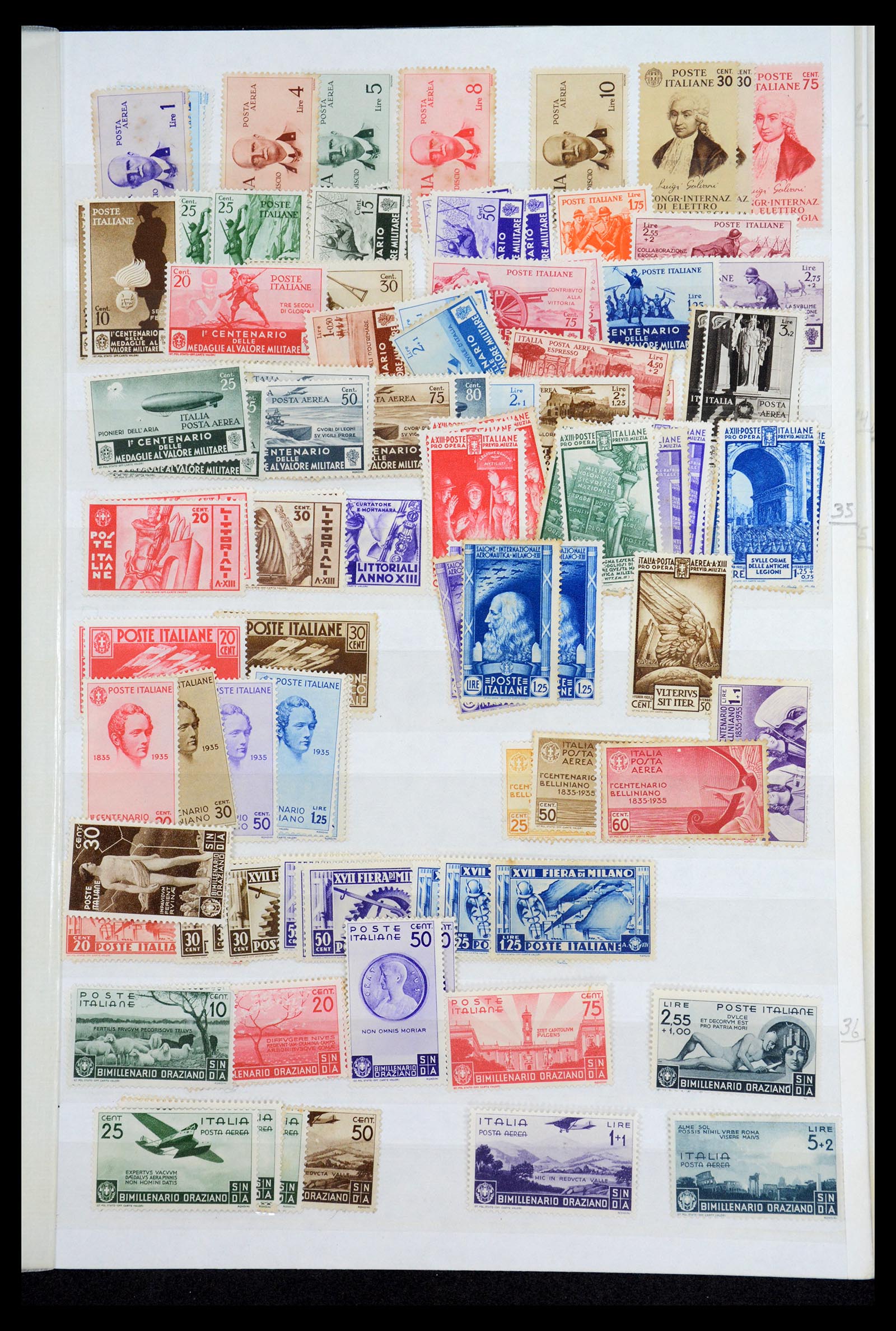 36760 052 - Postzegelverzameling 36760 Italië 1861-1970