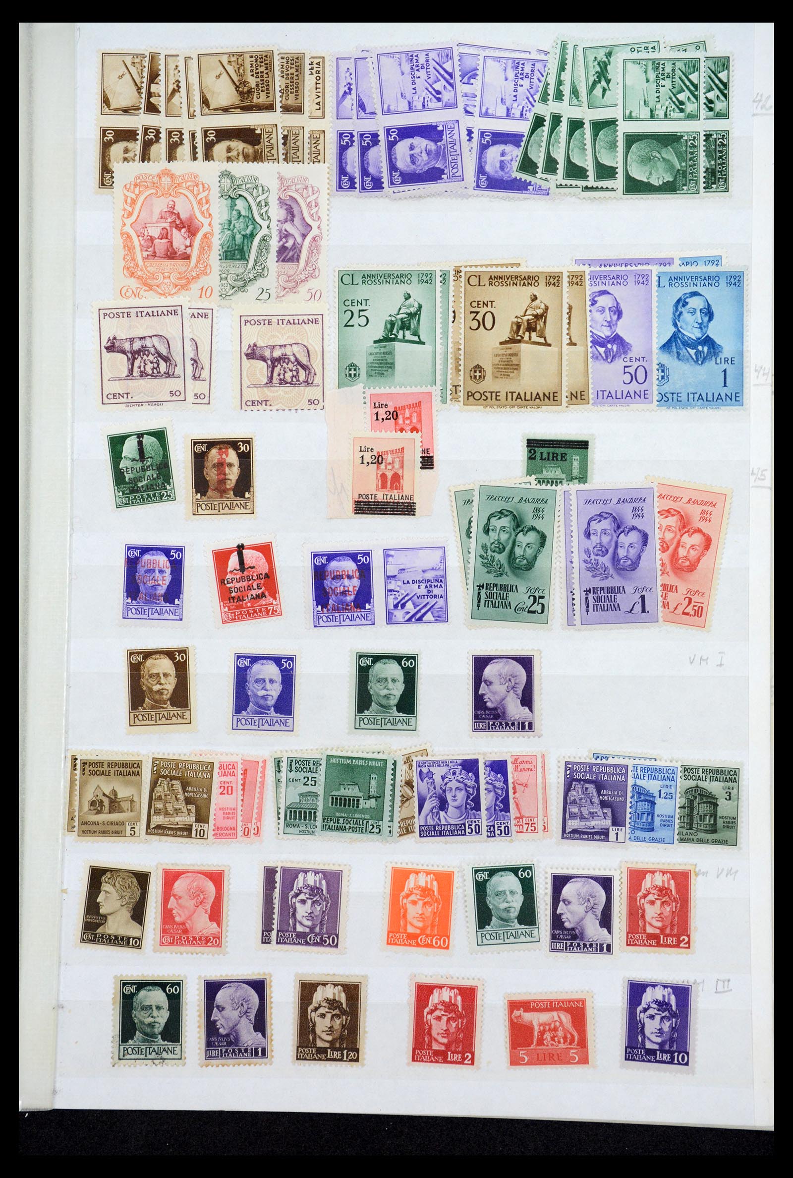 36760 054 - Postzegelverzameling 36760 Italië 1861-1970