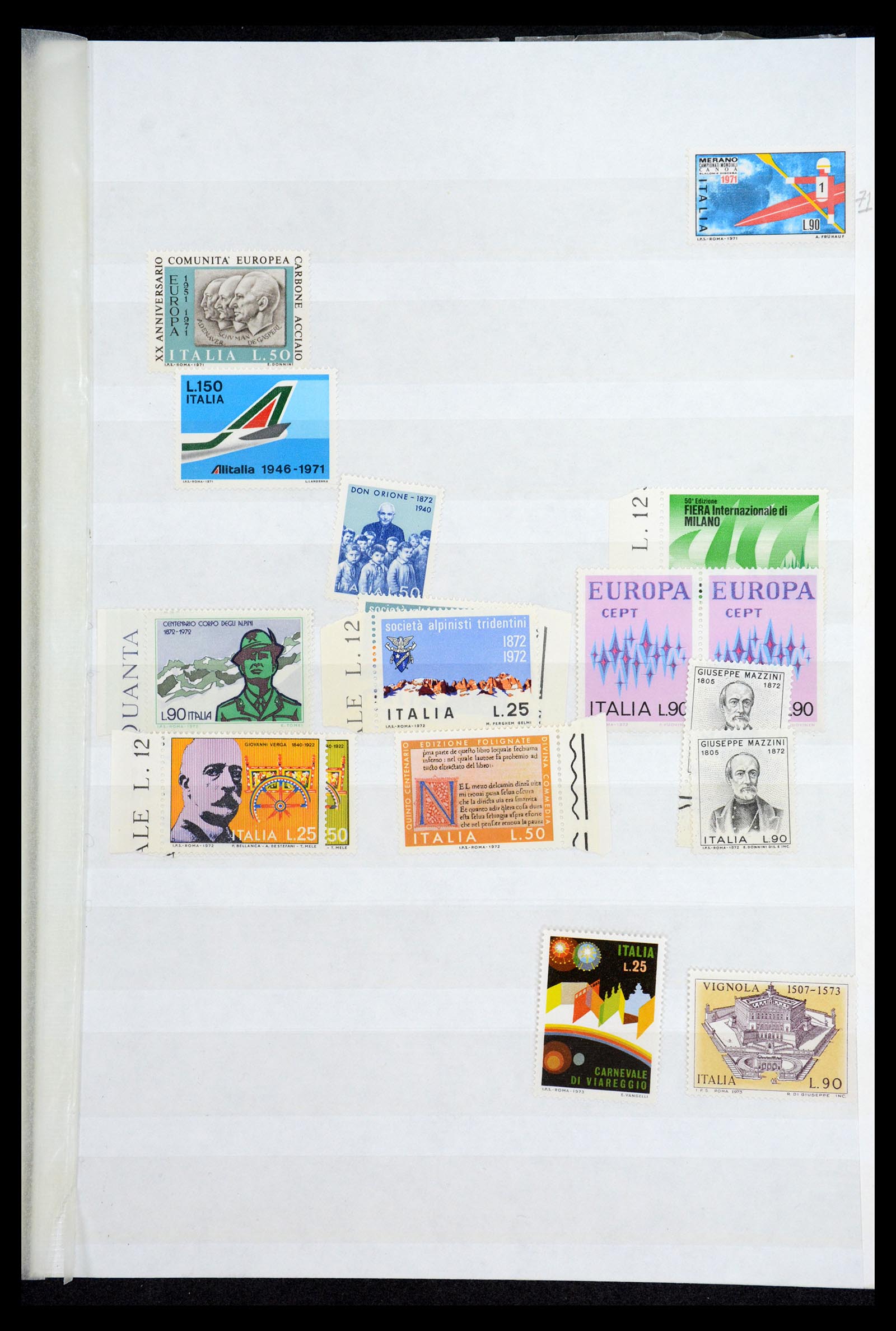 36760 058 - Postzegelverzameling 36760 Italië 1861-1970
