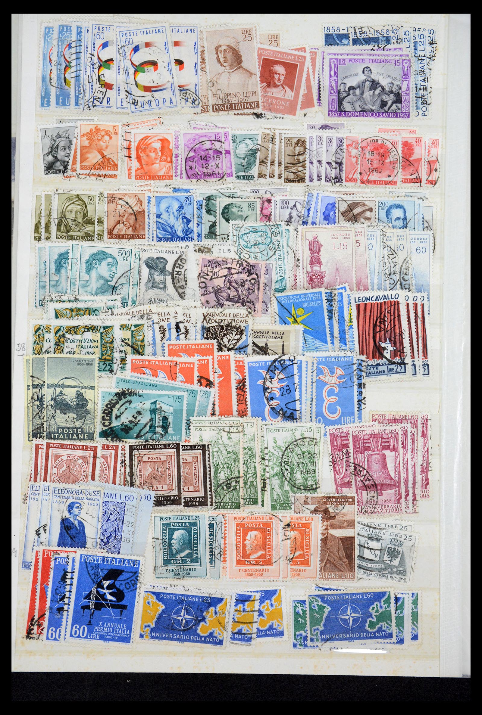 36760 105 - Postzegelverzameling 36760 Italië 1861-1970