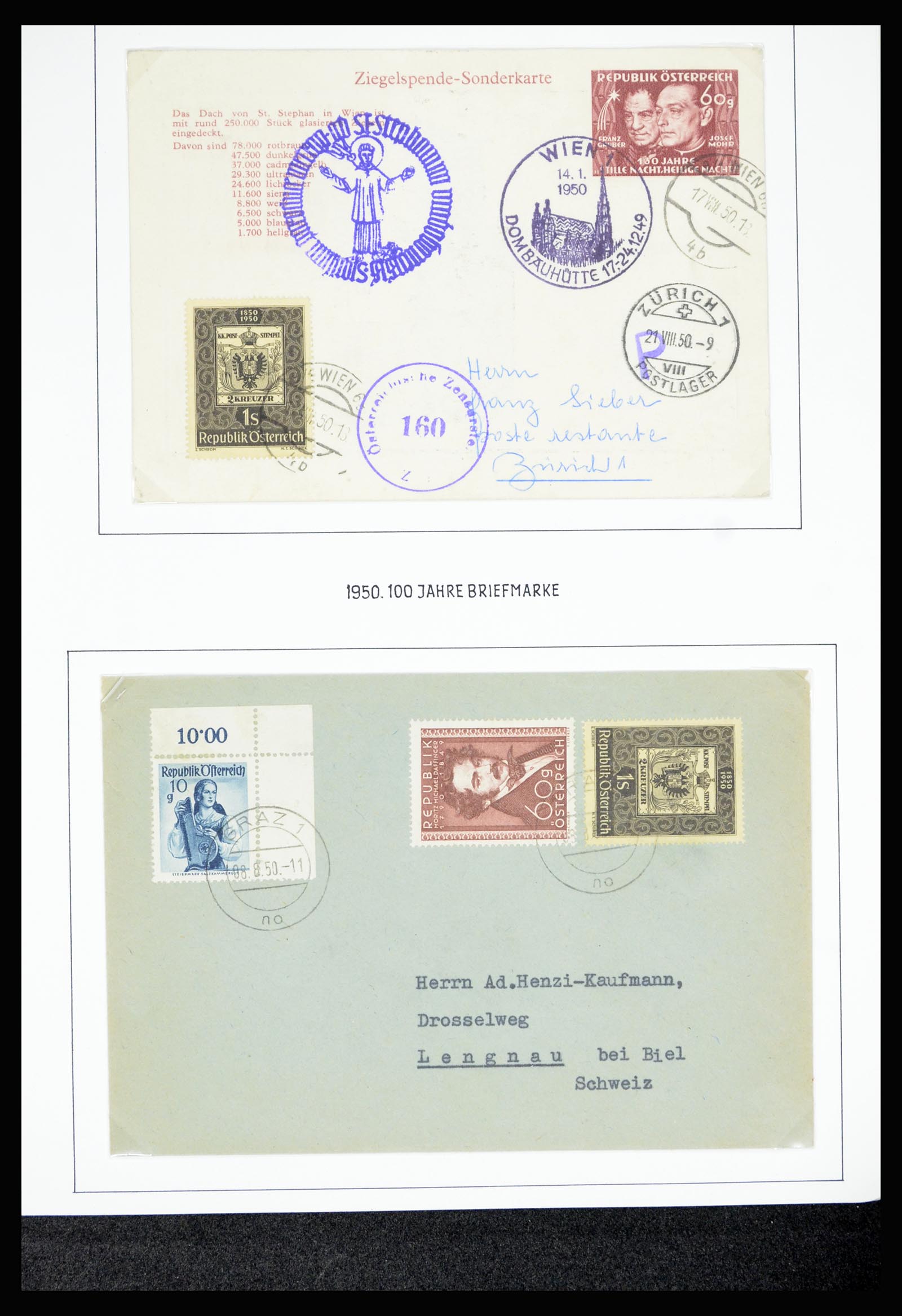 36764 006 - Postzegelverzameling 36764 Oostenrijk 1850-1980.