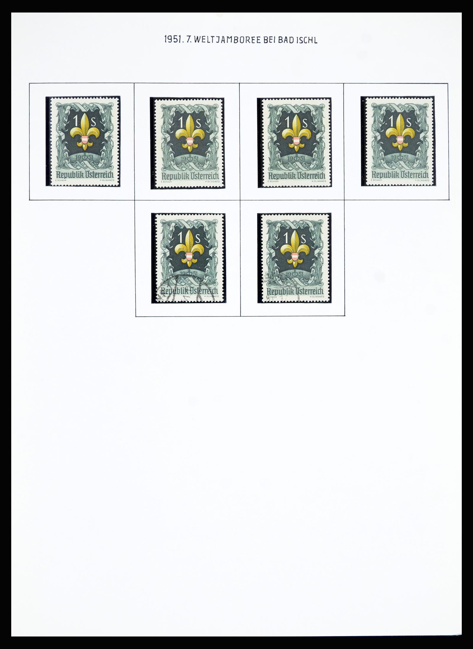 36764 031 - Postzegelverzameling 36764 Oostenrijk 1850-1980.
