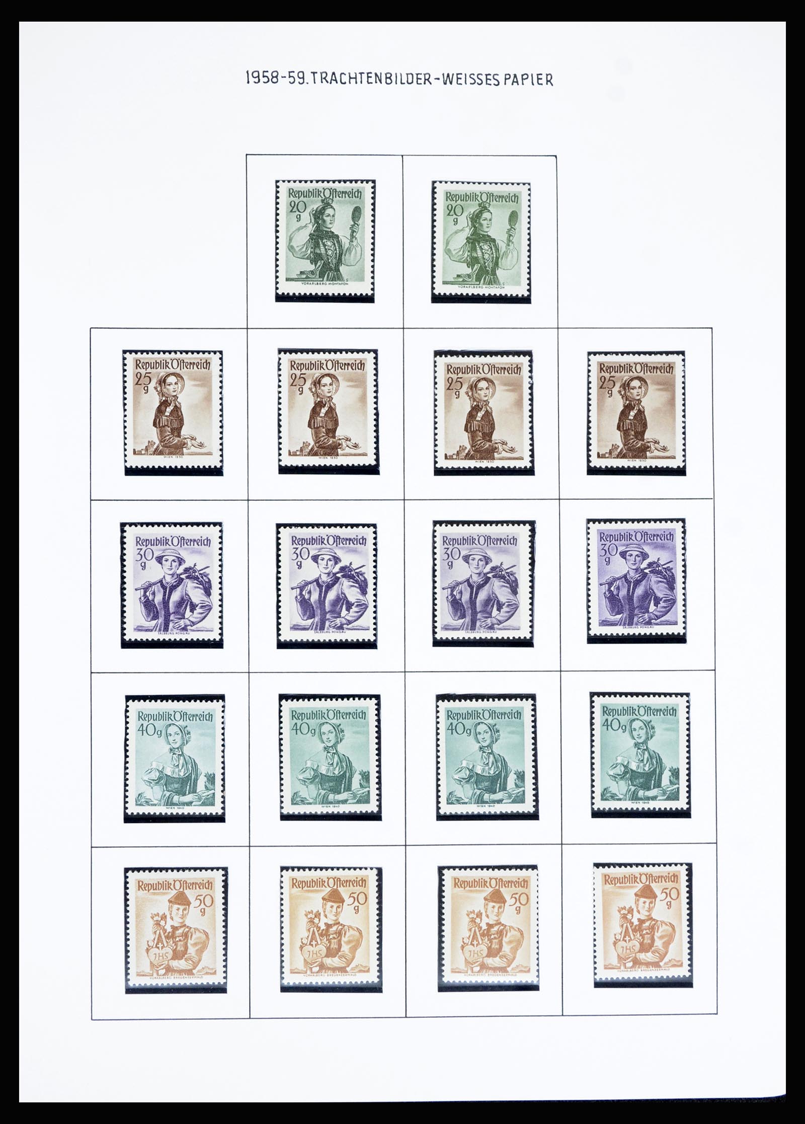 36764 048 - Postzegelverzameling 36764 Oostenrijk 1850-1980.